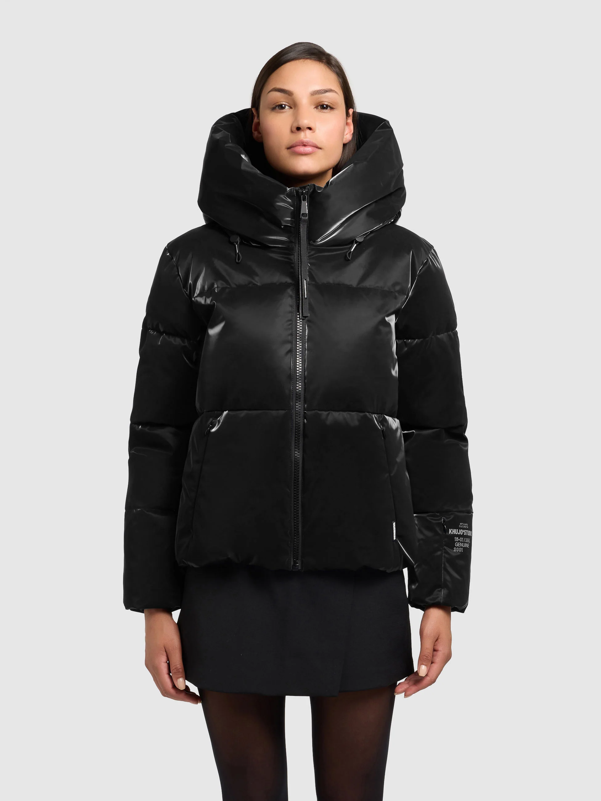 Jacke AUDREY SHINY BLACK - Image 4