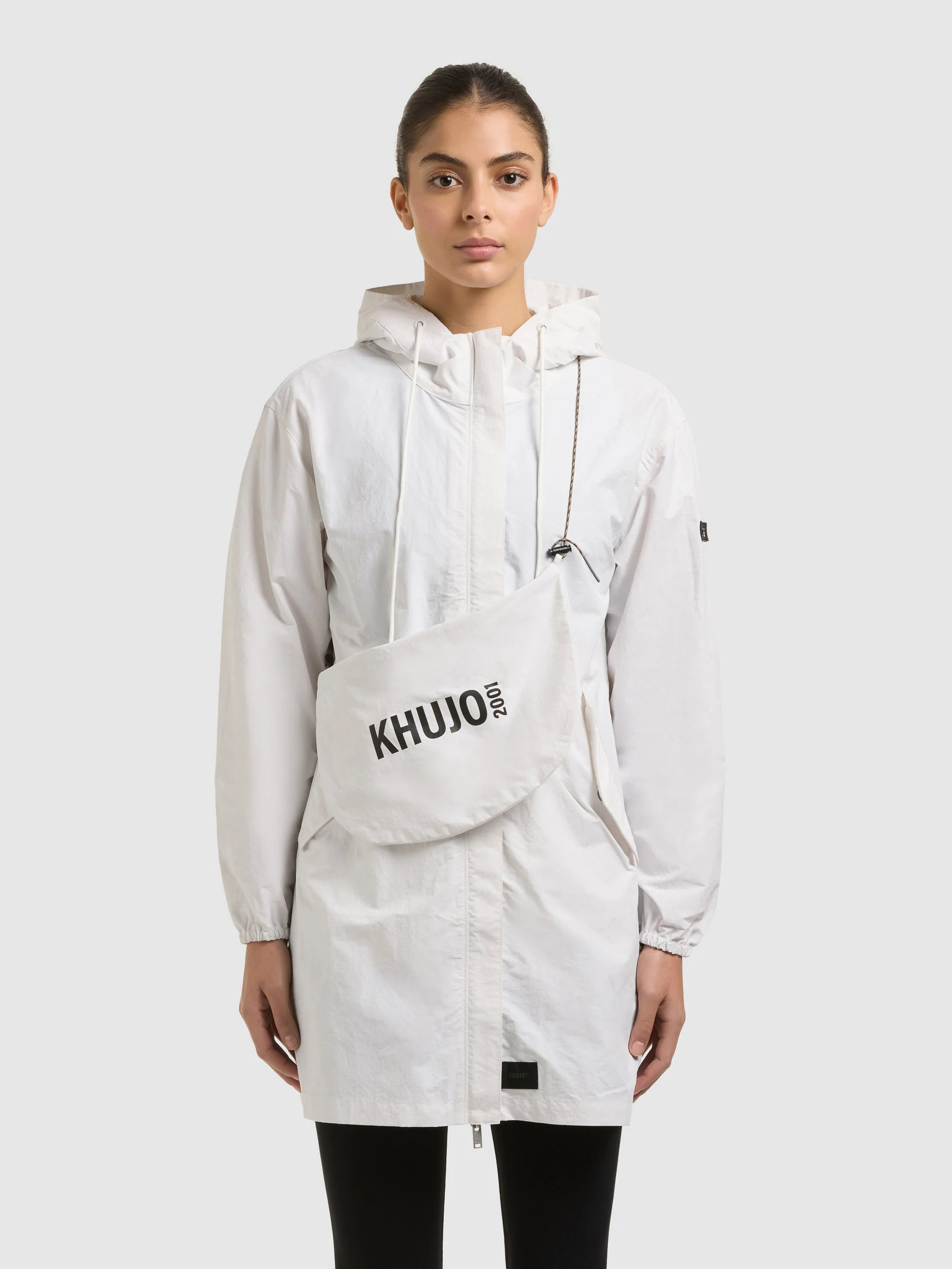 Jacke AMETI WITH BAG OFF WHITE - Image 4