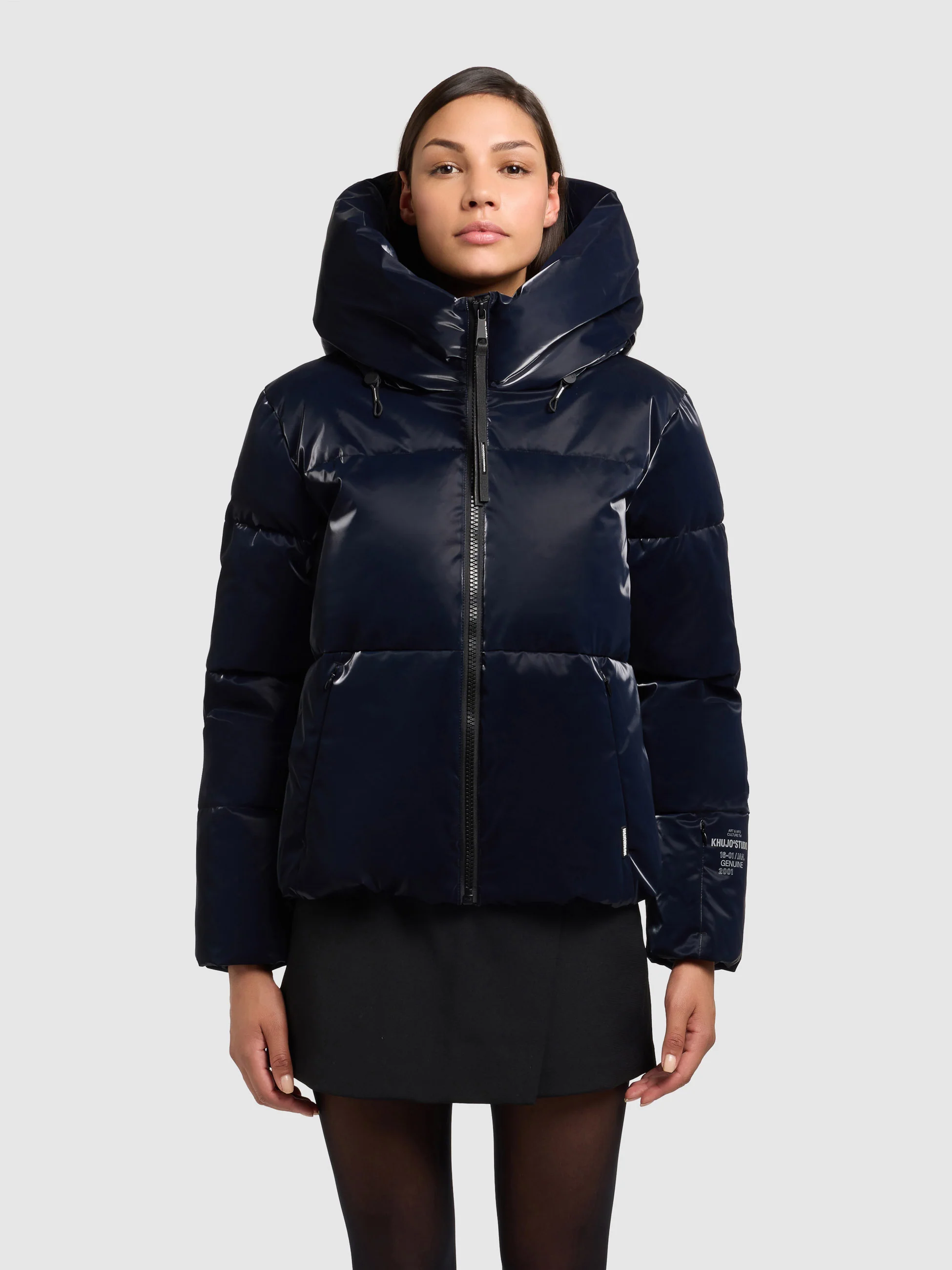 Jacke AUDREY SHINY MIDNIGHT BLUE - Image 4