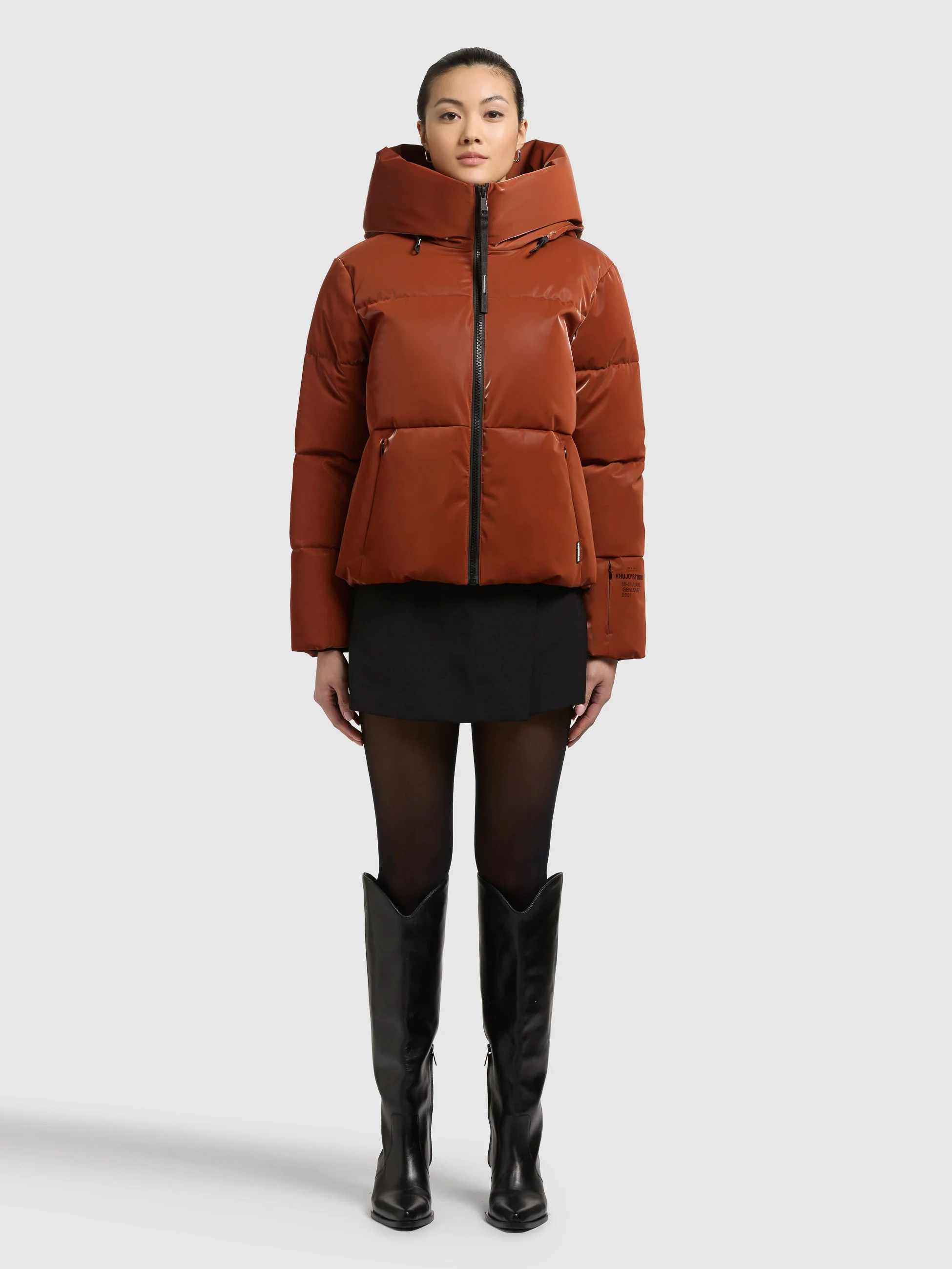 Jacke AUDREY SHINY SIENNA BROWN