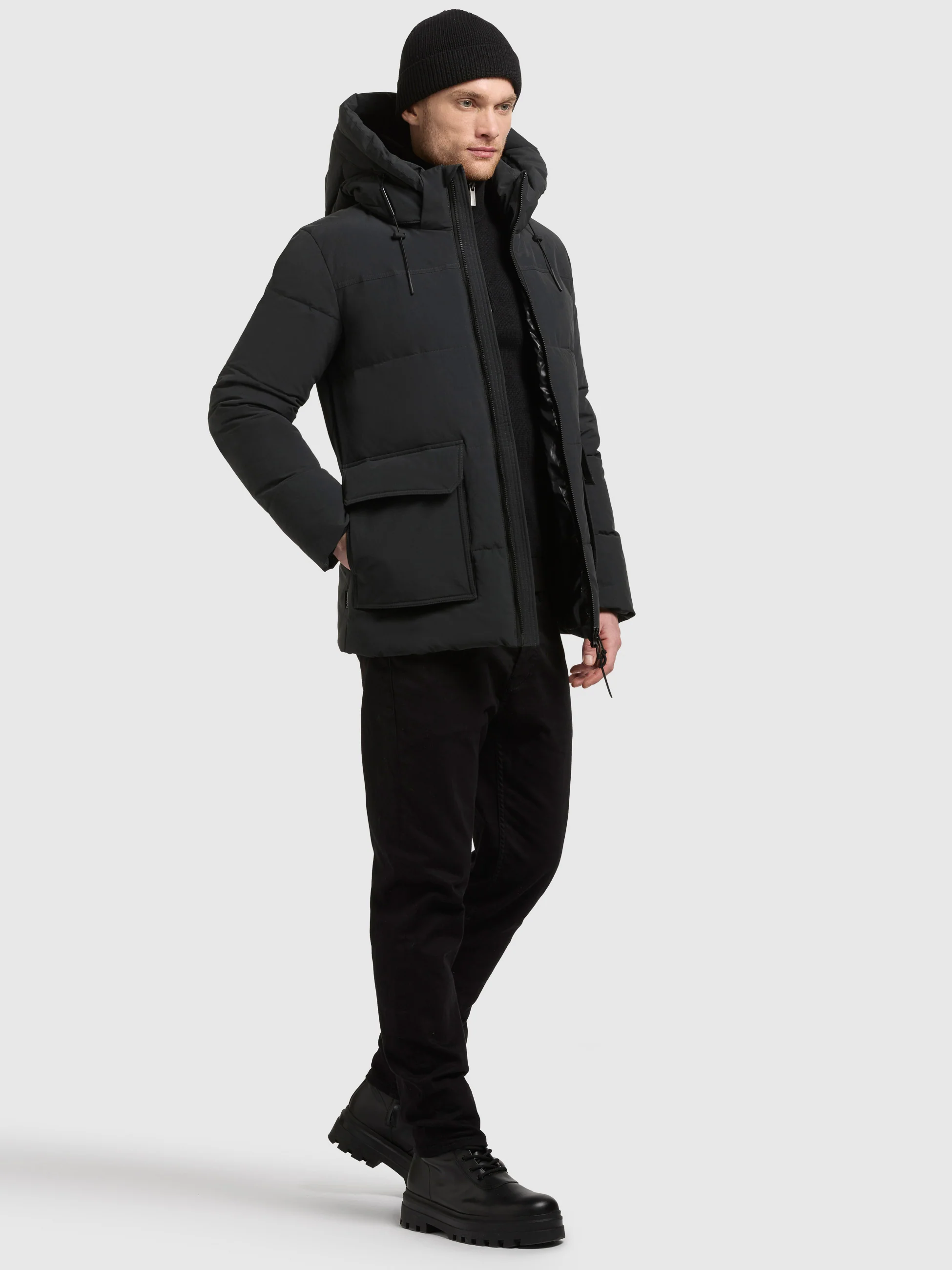 Jacke CASPAR OBRAGE GREY - Image 7