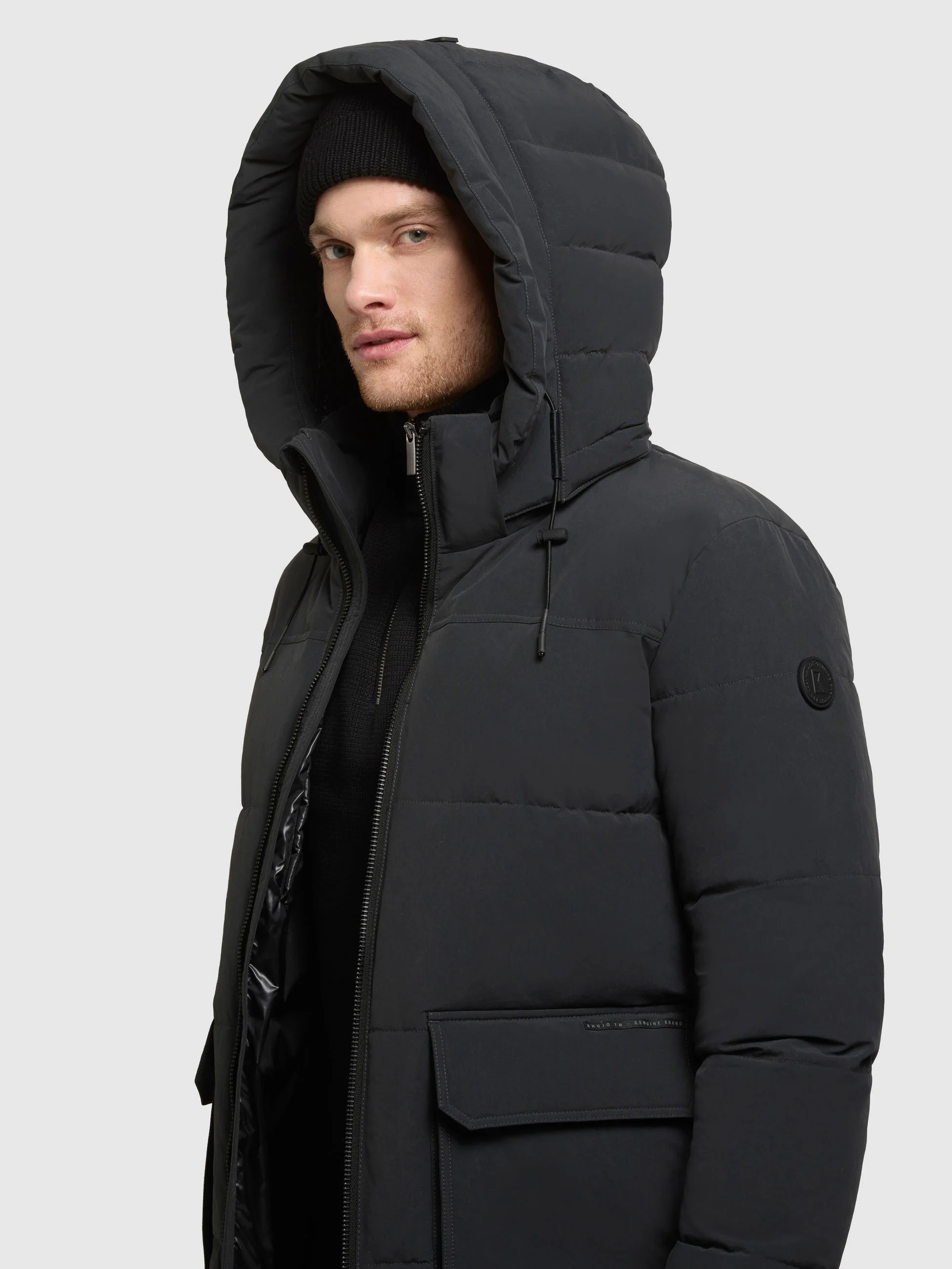 Jacke CASPAR OBRAGE GREY - Image 8