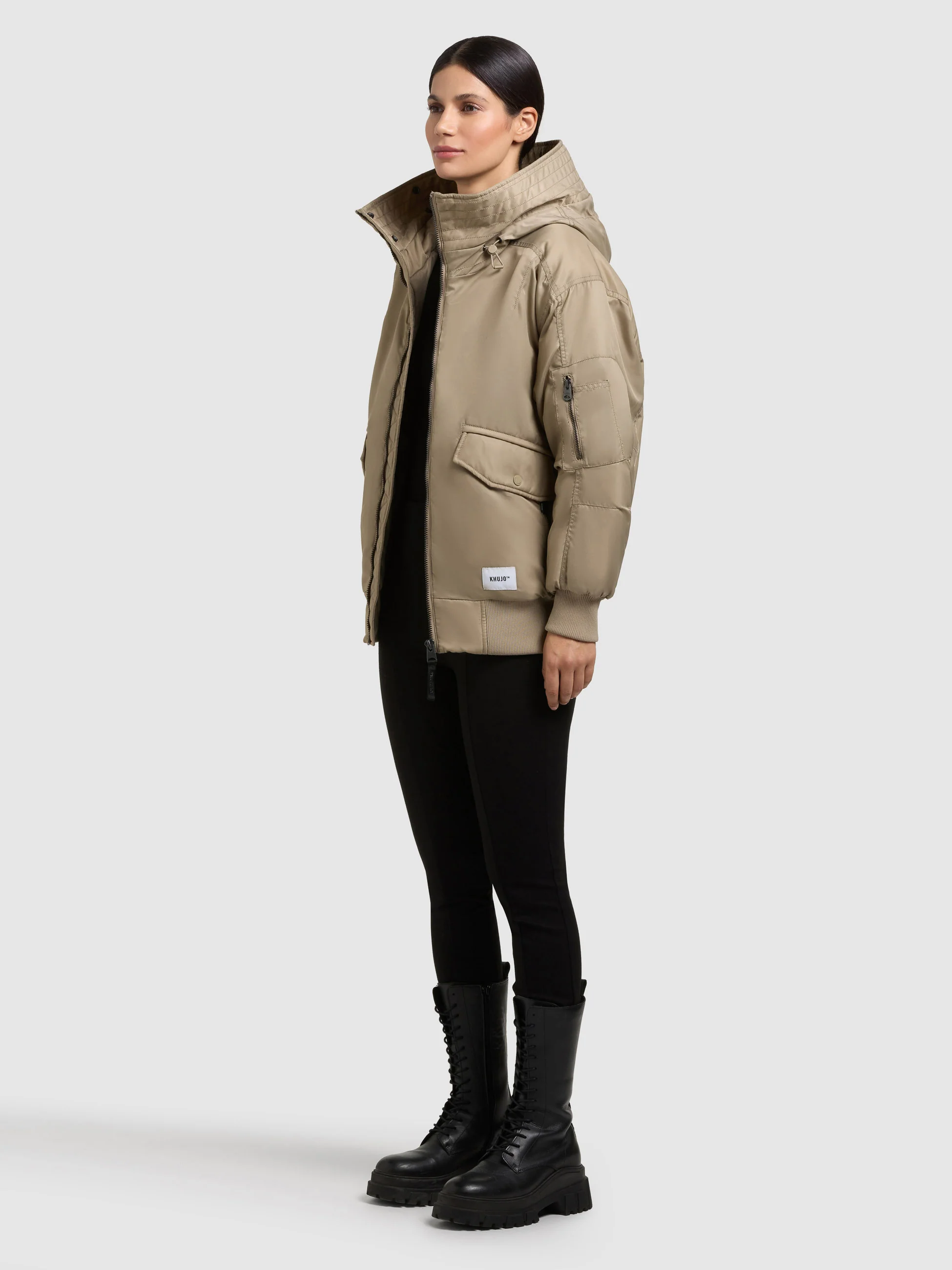 Jacke CELA BOMBER BEIGE - Image 2