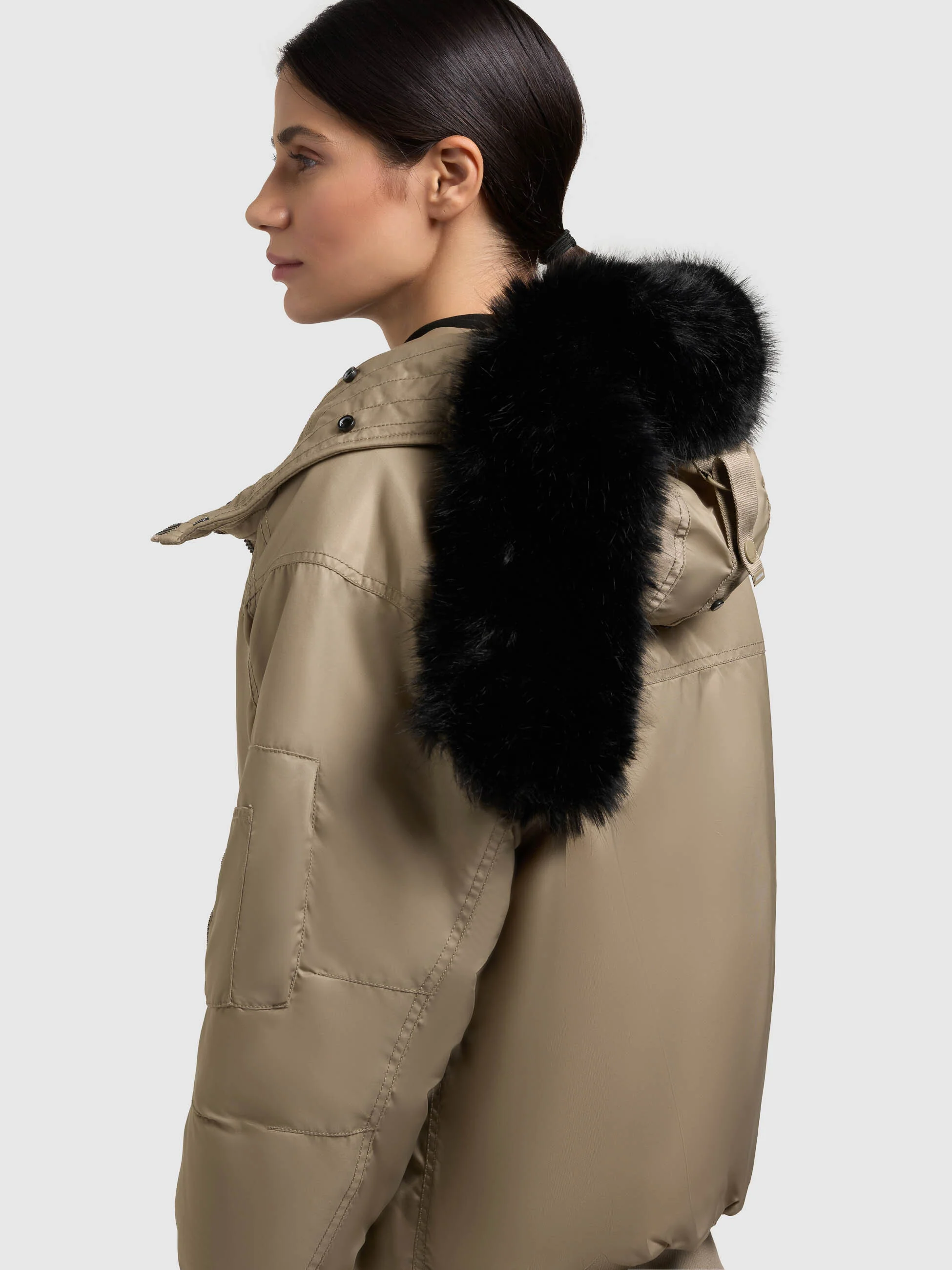 Jacke CELA BOMBER BEIGE - Image 7