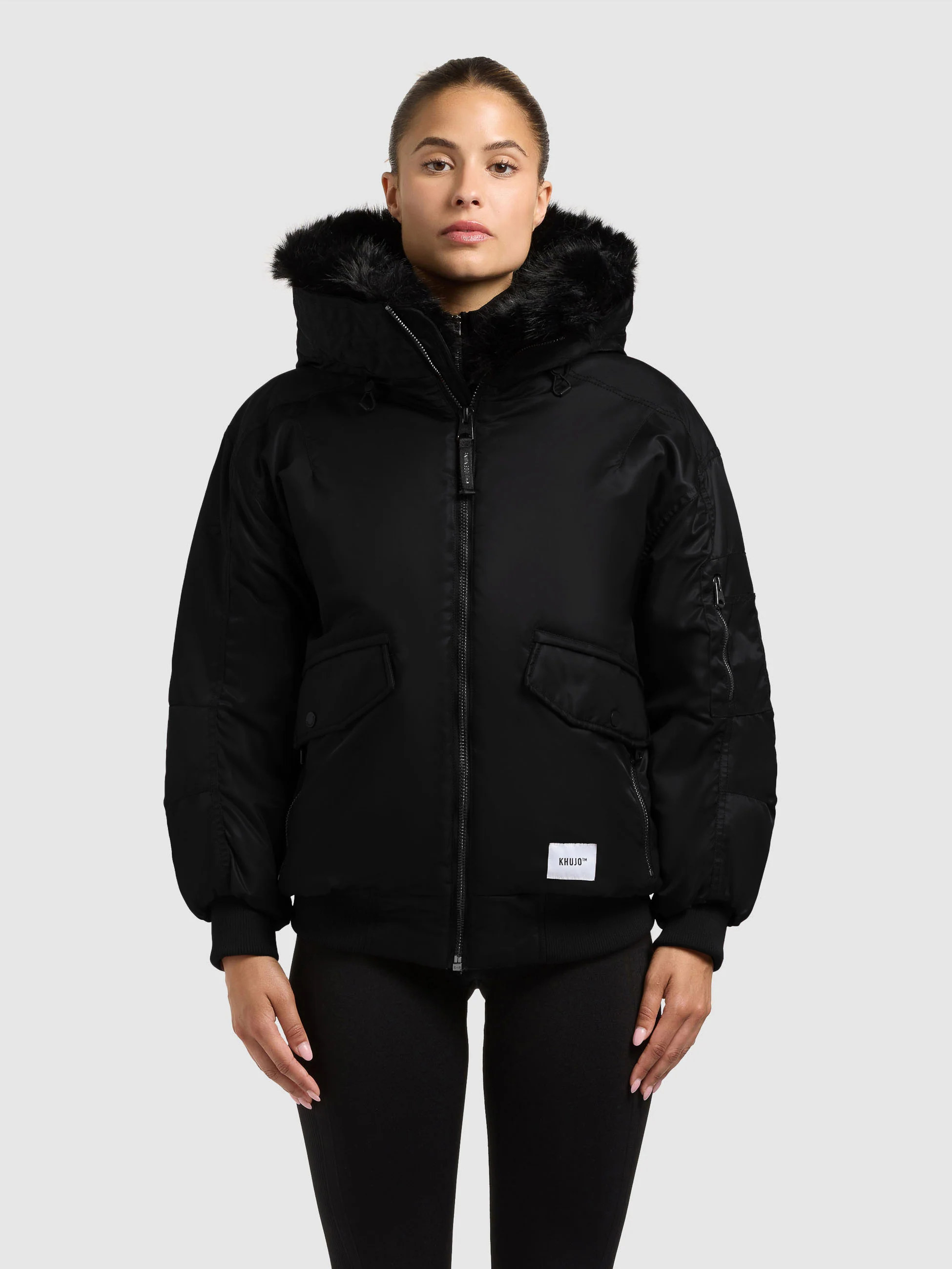 Jacke CELA BOMBER BLACK - Image 4