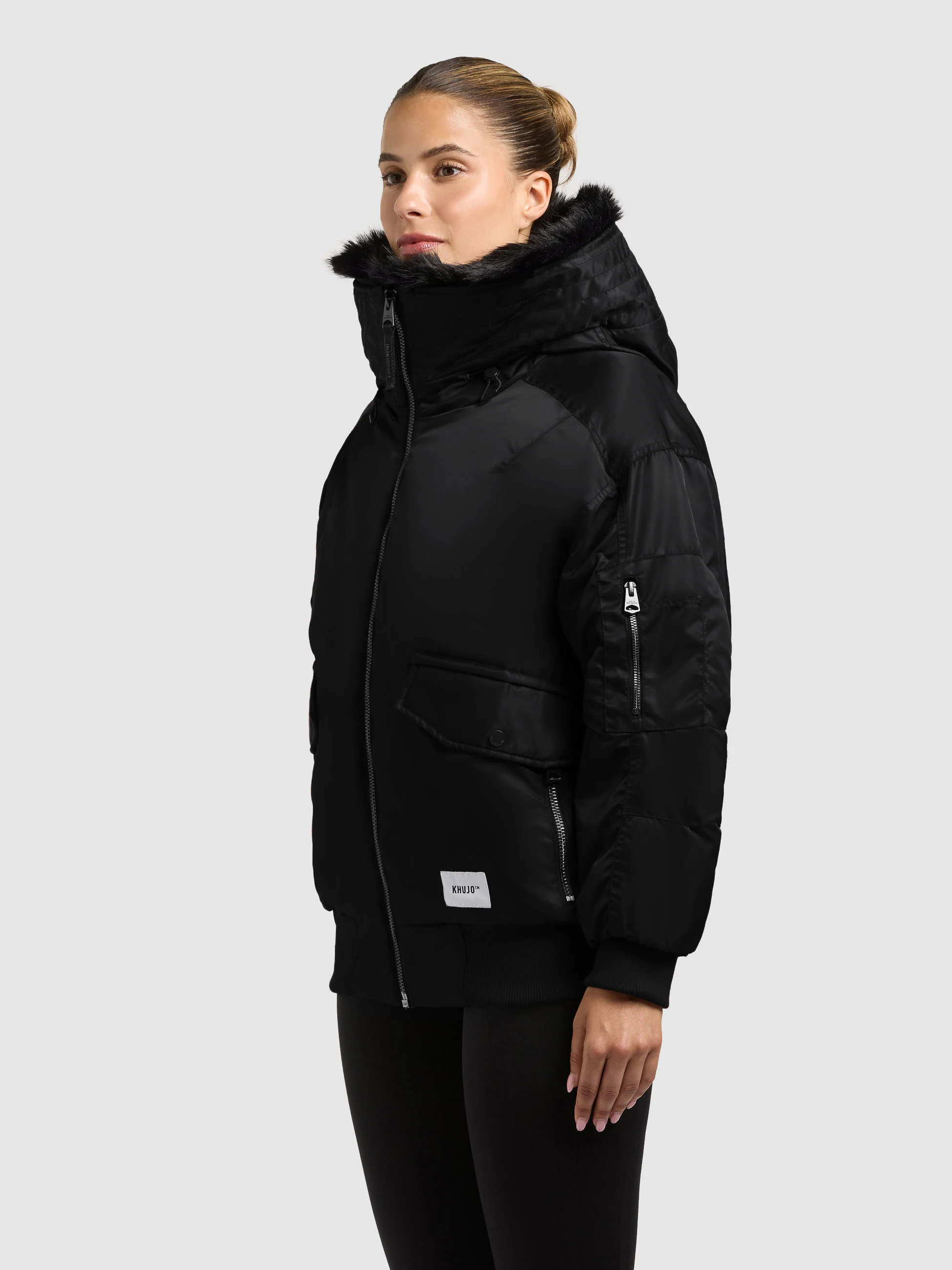Jacke CELA BOMBER BLACK - Image 5