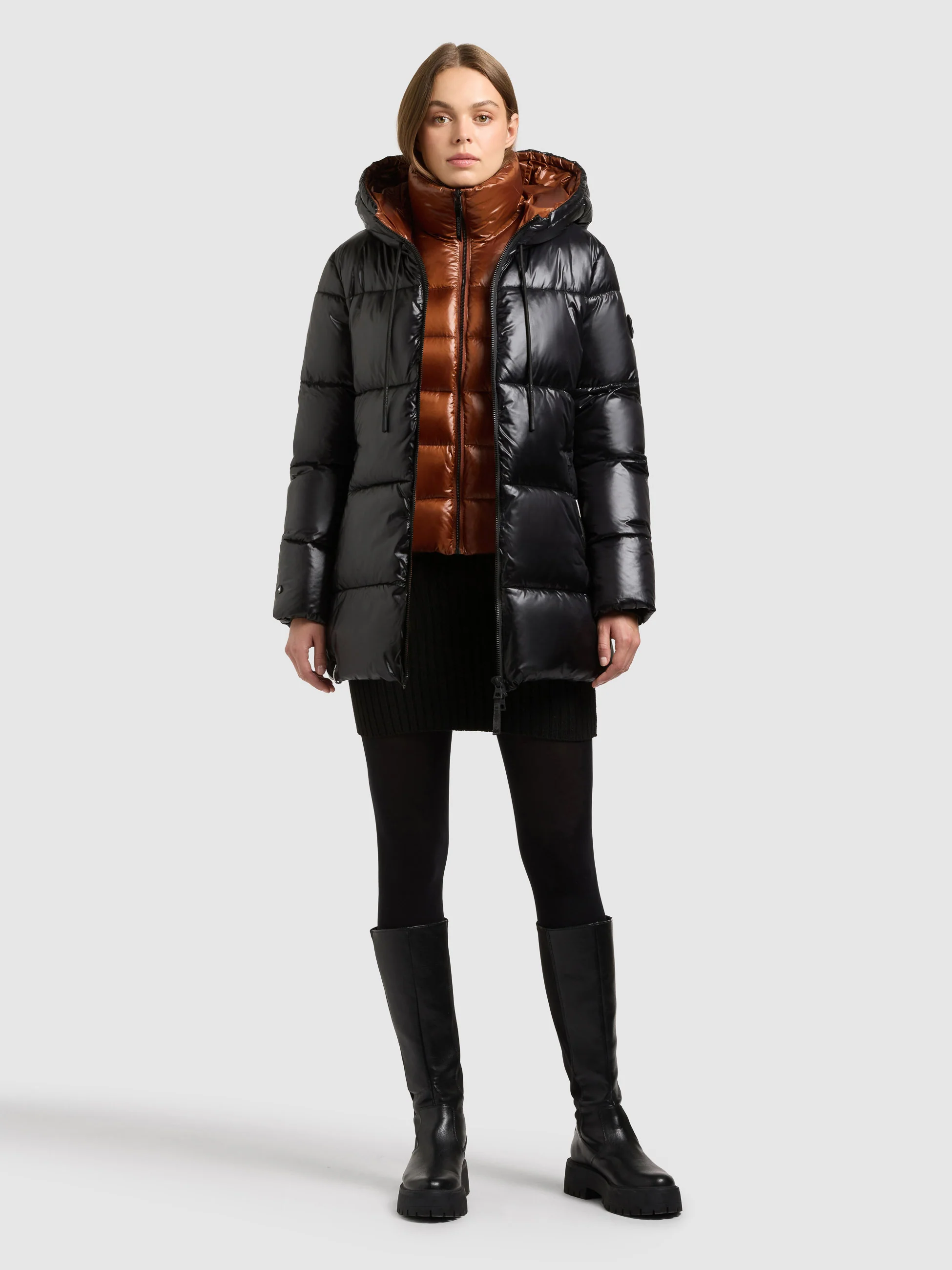 Jacke DASHA 2IN1 (Einsatz herausnehmbar) BLACK