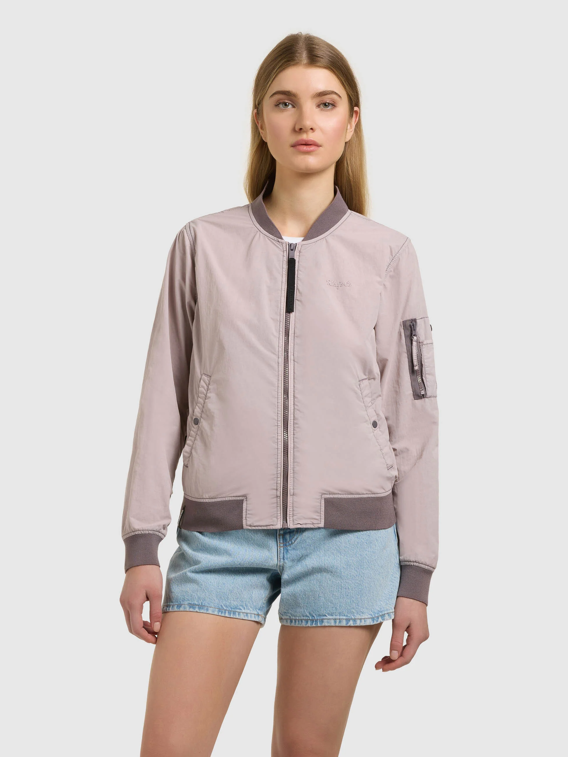 Jacke DENZ RAINDROPS LILAC