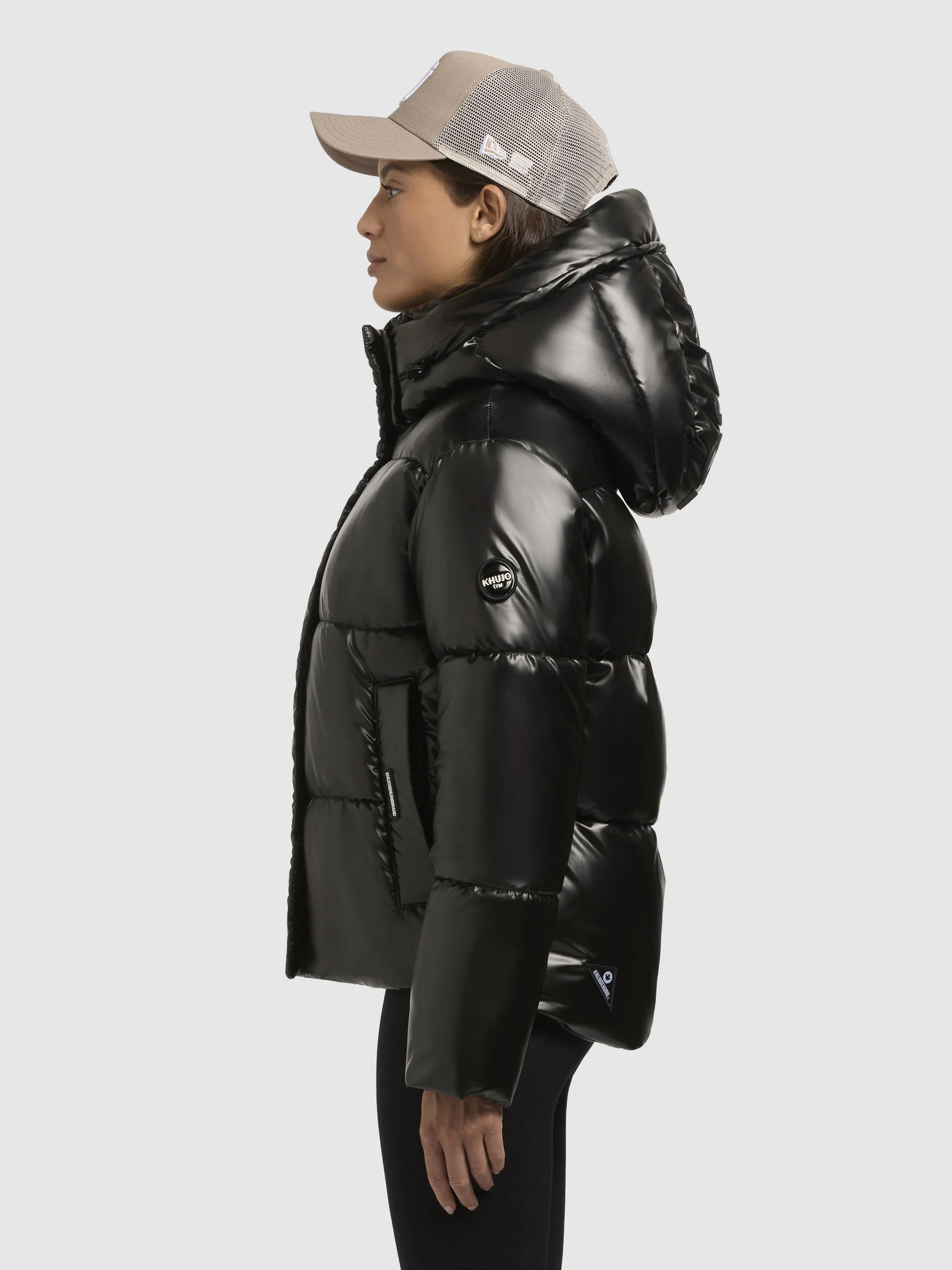 Jacke DEVINA SHINY Dunkelgrau - Image 5