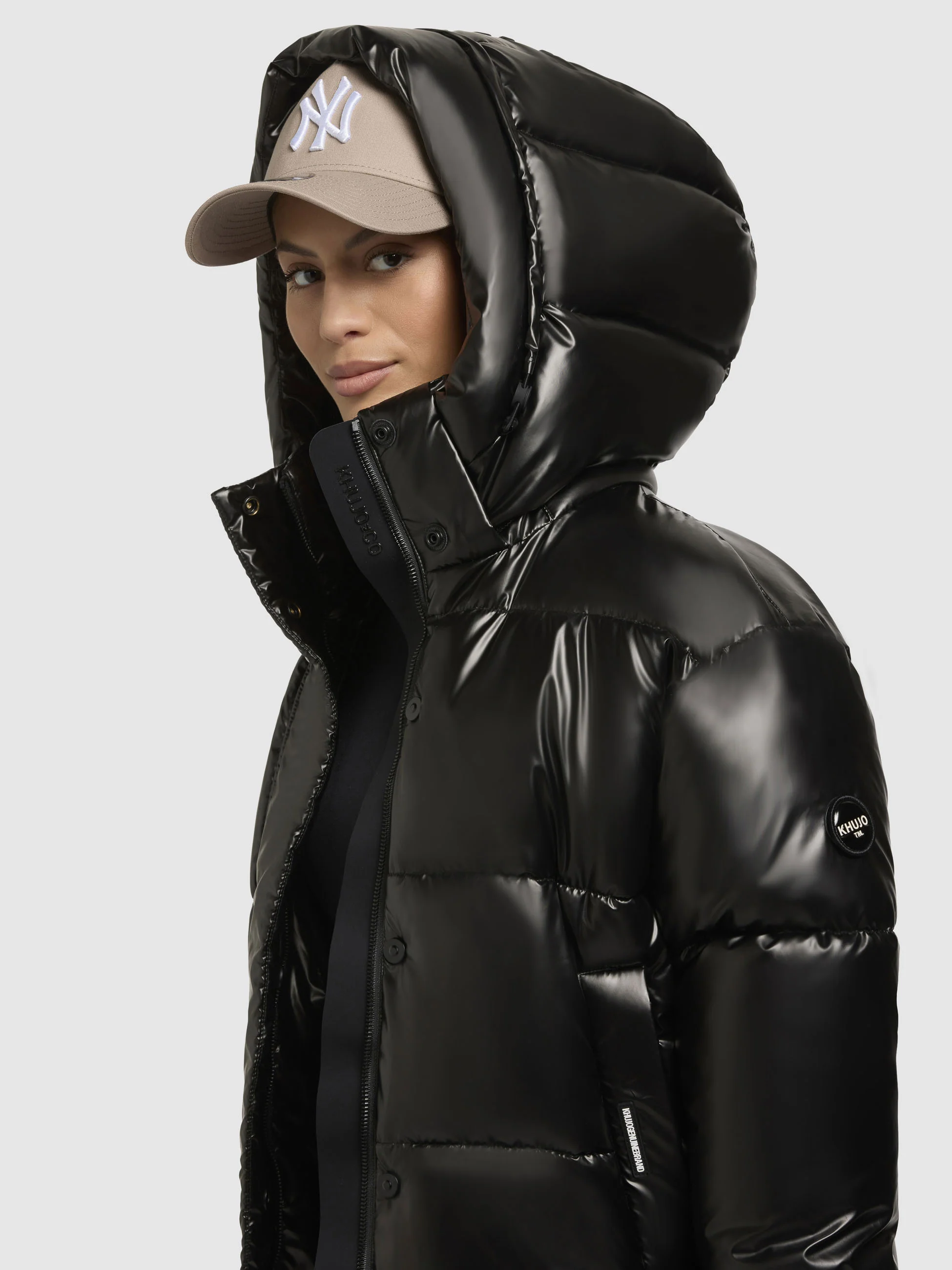 Jacke DEVINA SHINY Dunkelgrau - Image 7