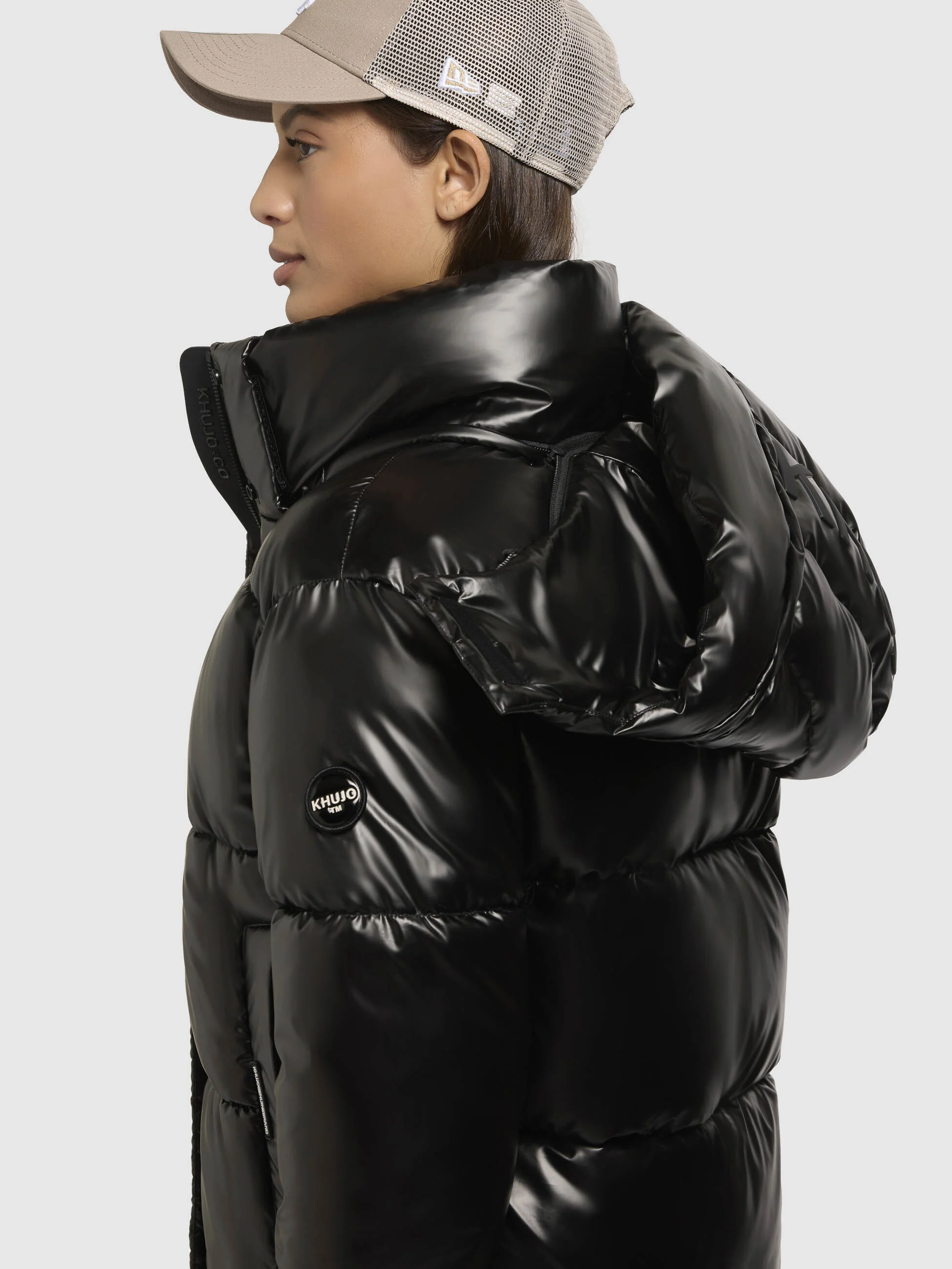 Jacke DEVINA SHINY Dunkelgrau - Image 8