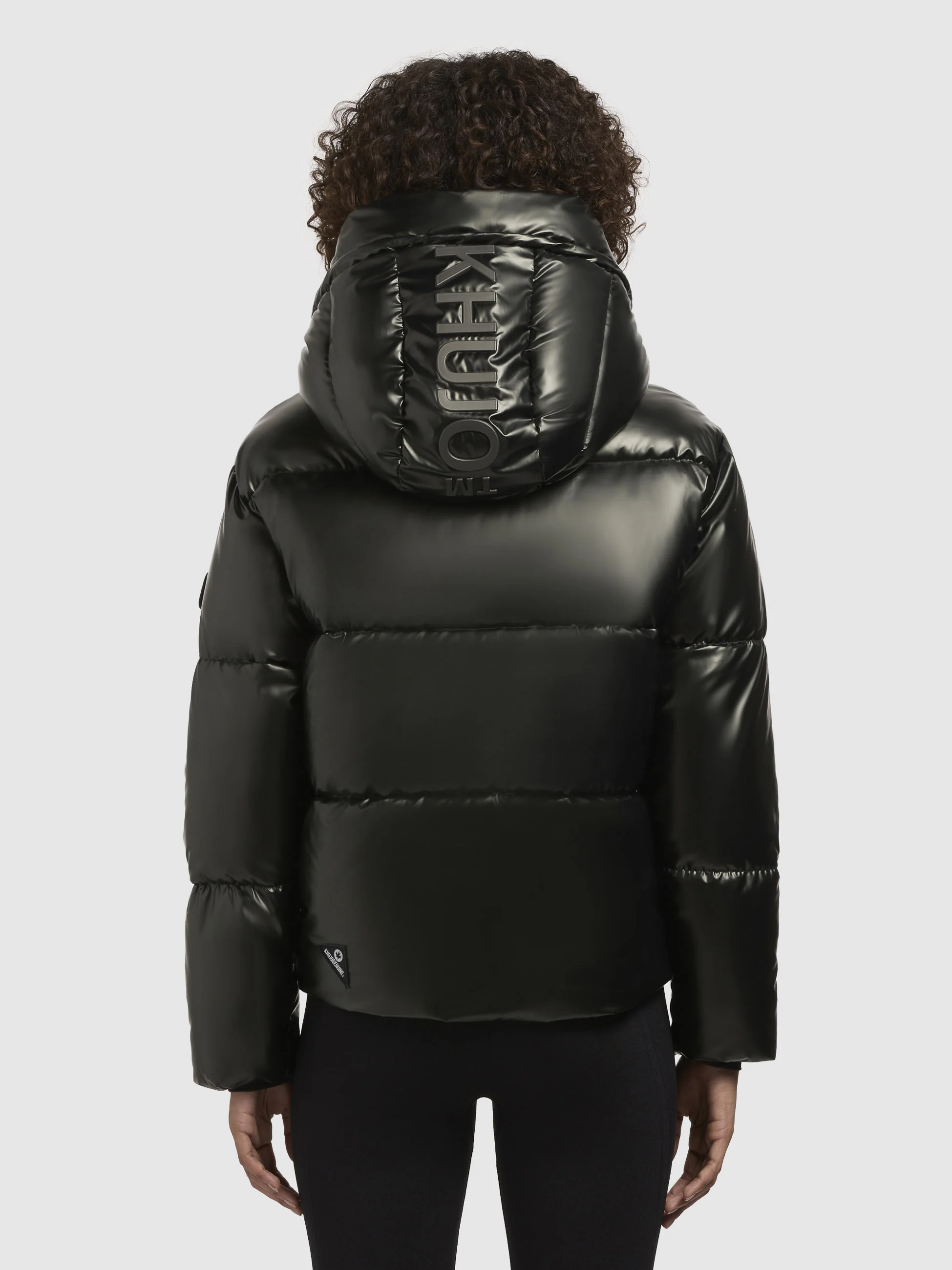Jacke DEVINA SHINY Dunkelgrün - Image 3