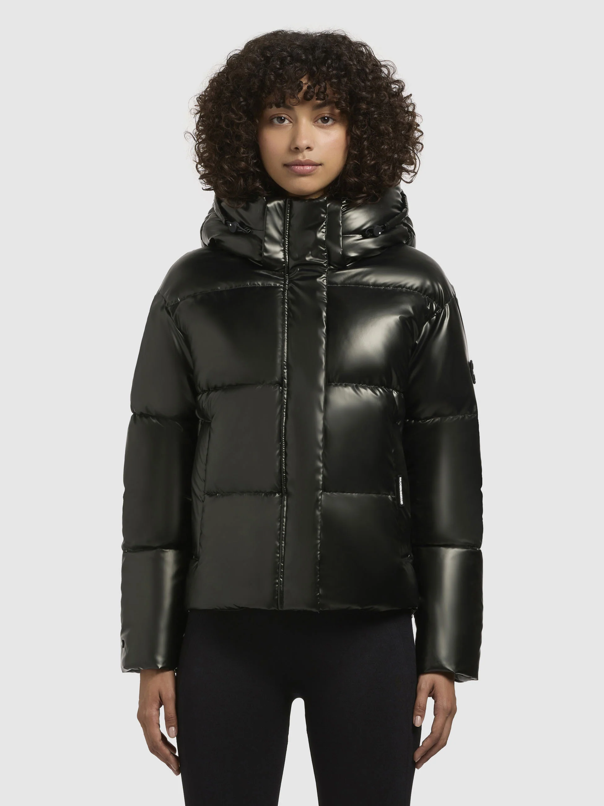 Jacke DEVINA SHINY Dunkelgrün - Image 4