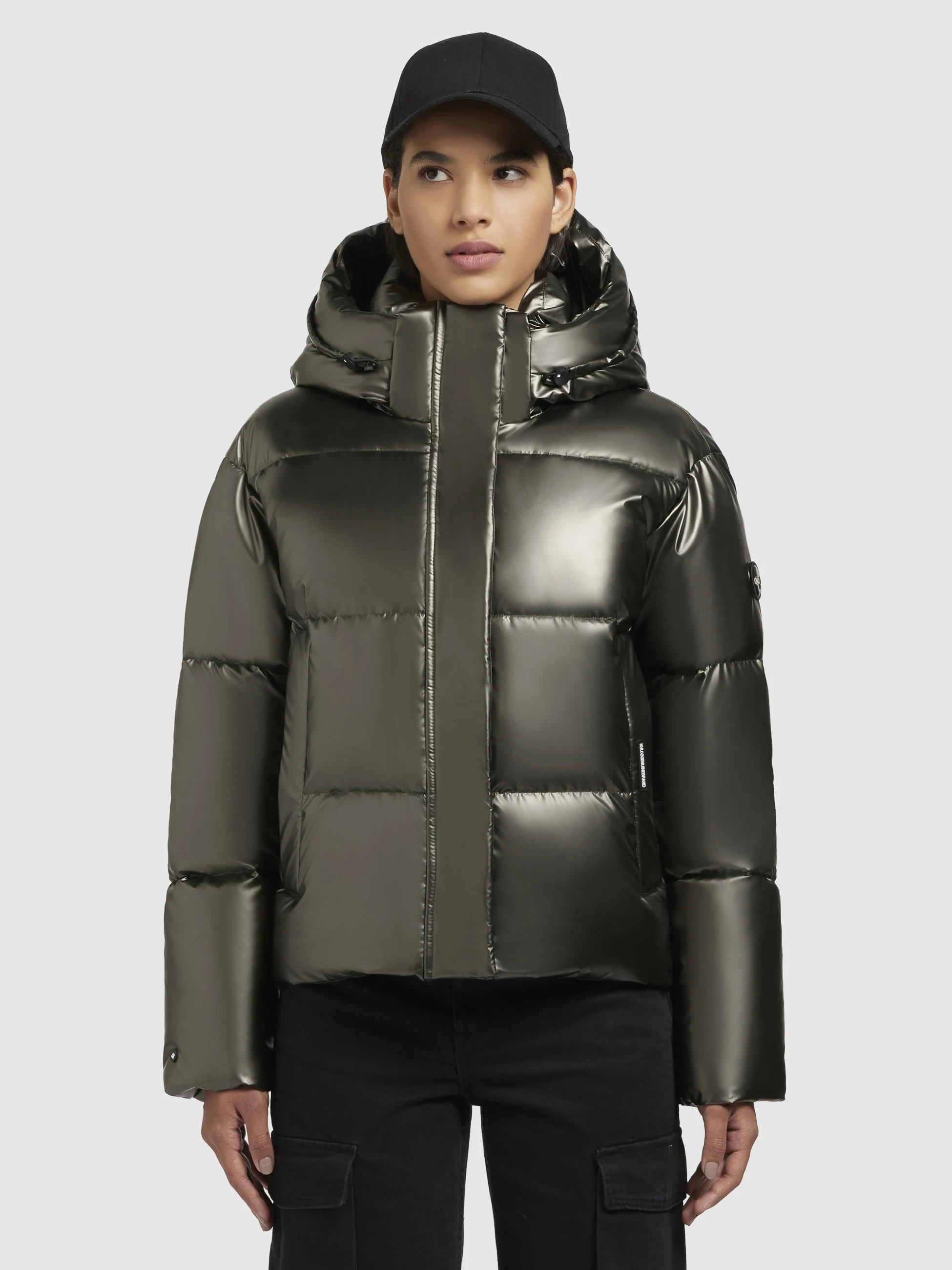Jacke DEVINA SHINY Khaki - Image 4