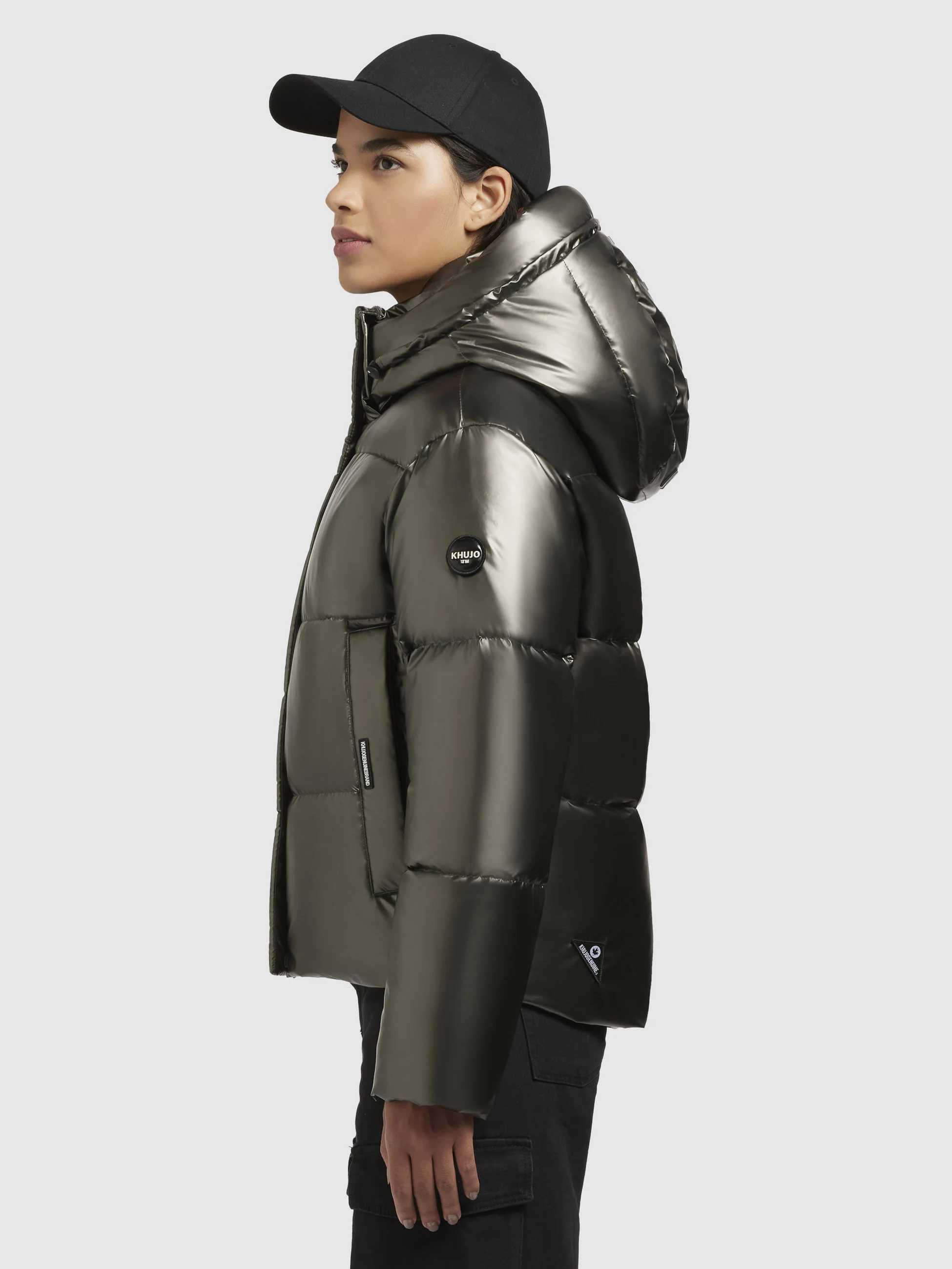 Jacke DEVINA SHINY Khaki - Image 5