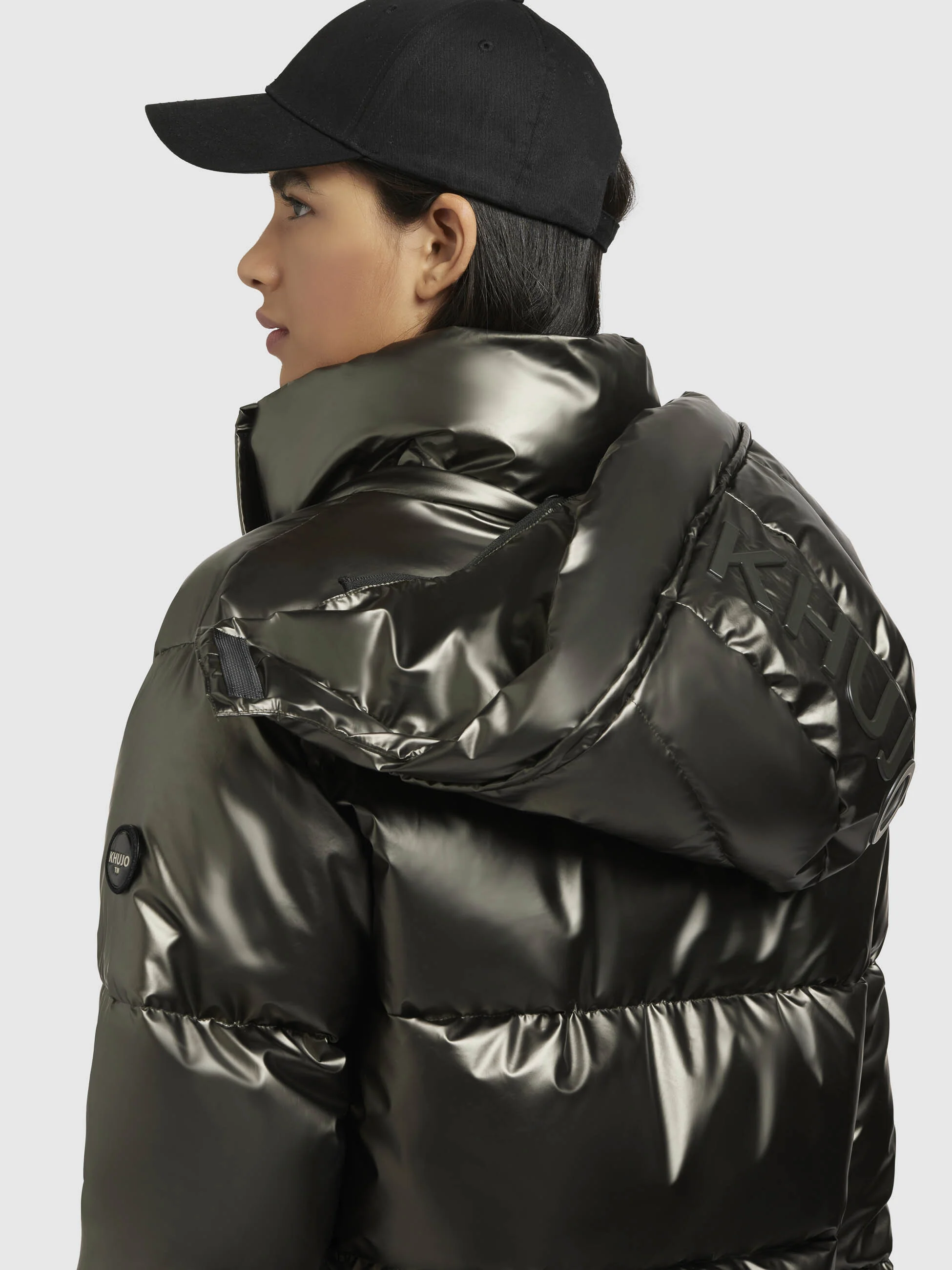 Jacke DEVINA SHINY Khaki - Image 8