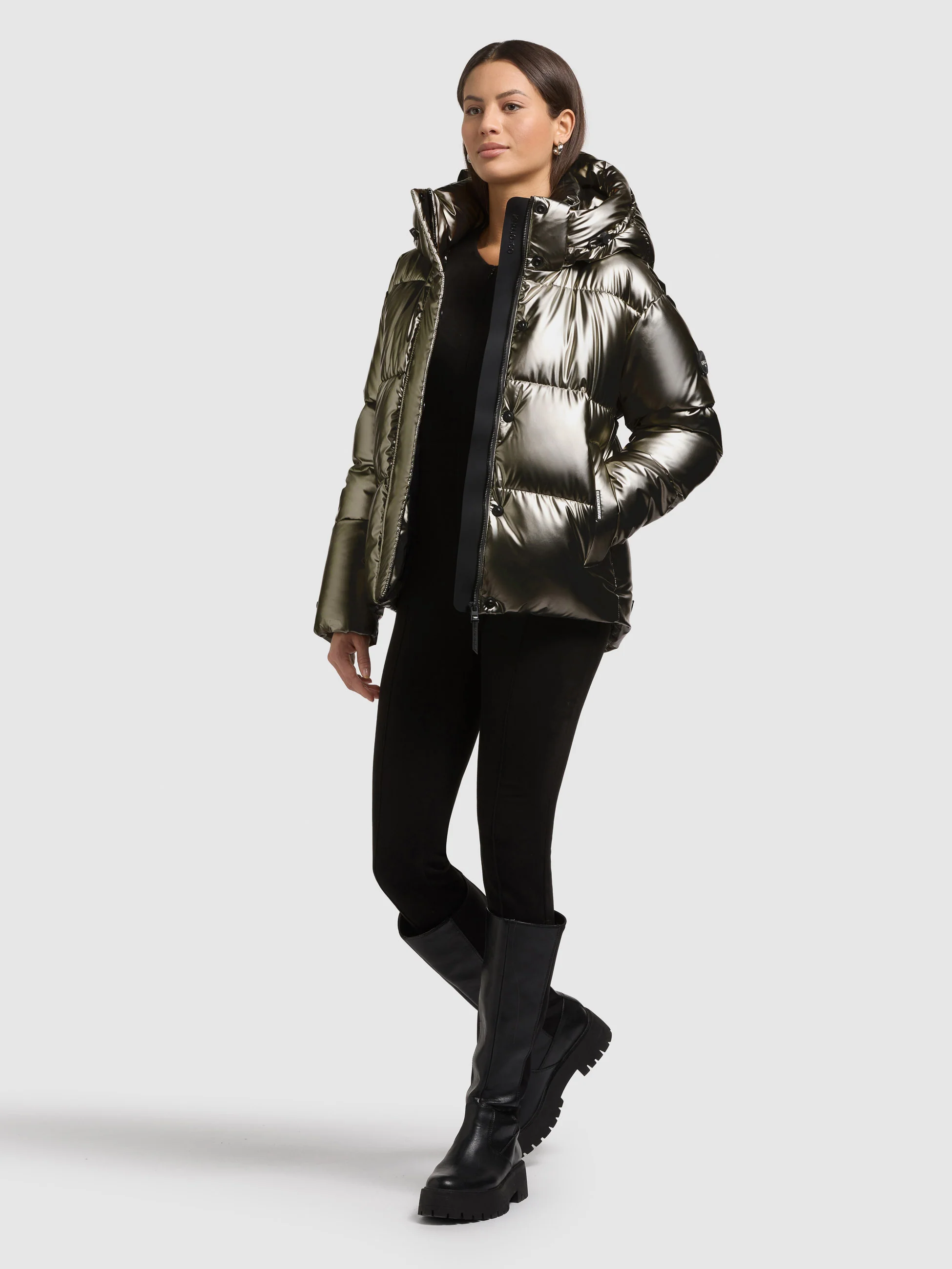 Jacke DEVINA2 SHINY MUD BROWN - Image 2