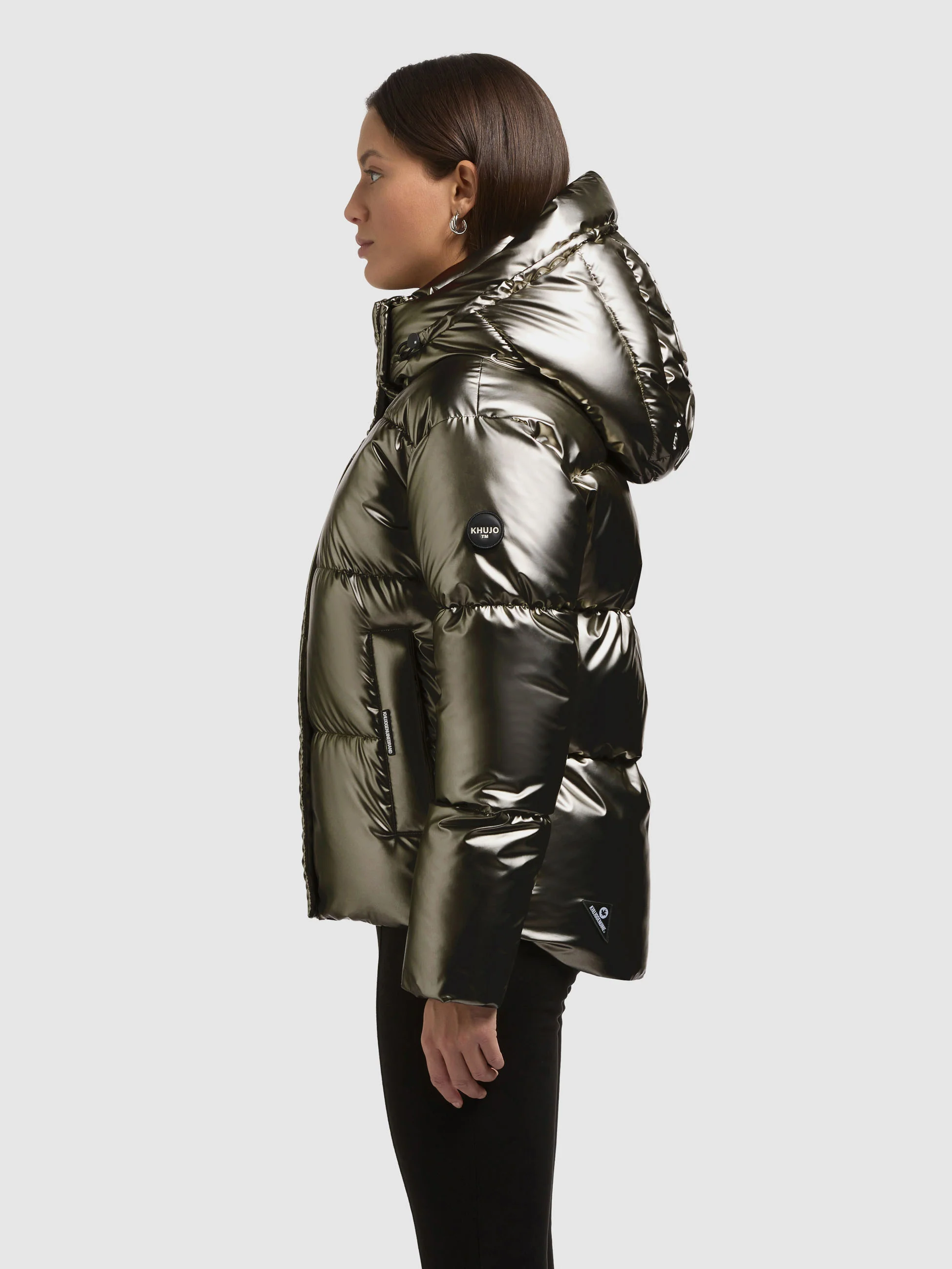Jacke DEVINA2 SHINY MUD BROWN - Image 5