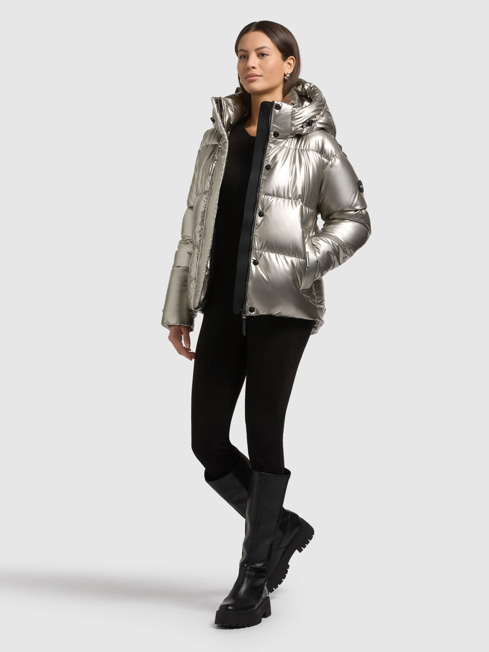 Jacke DEVINA2 SHINY ROYAL SILVER - Image 2