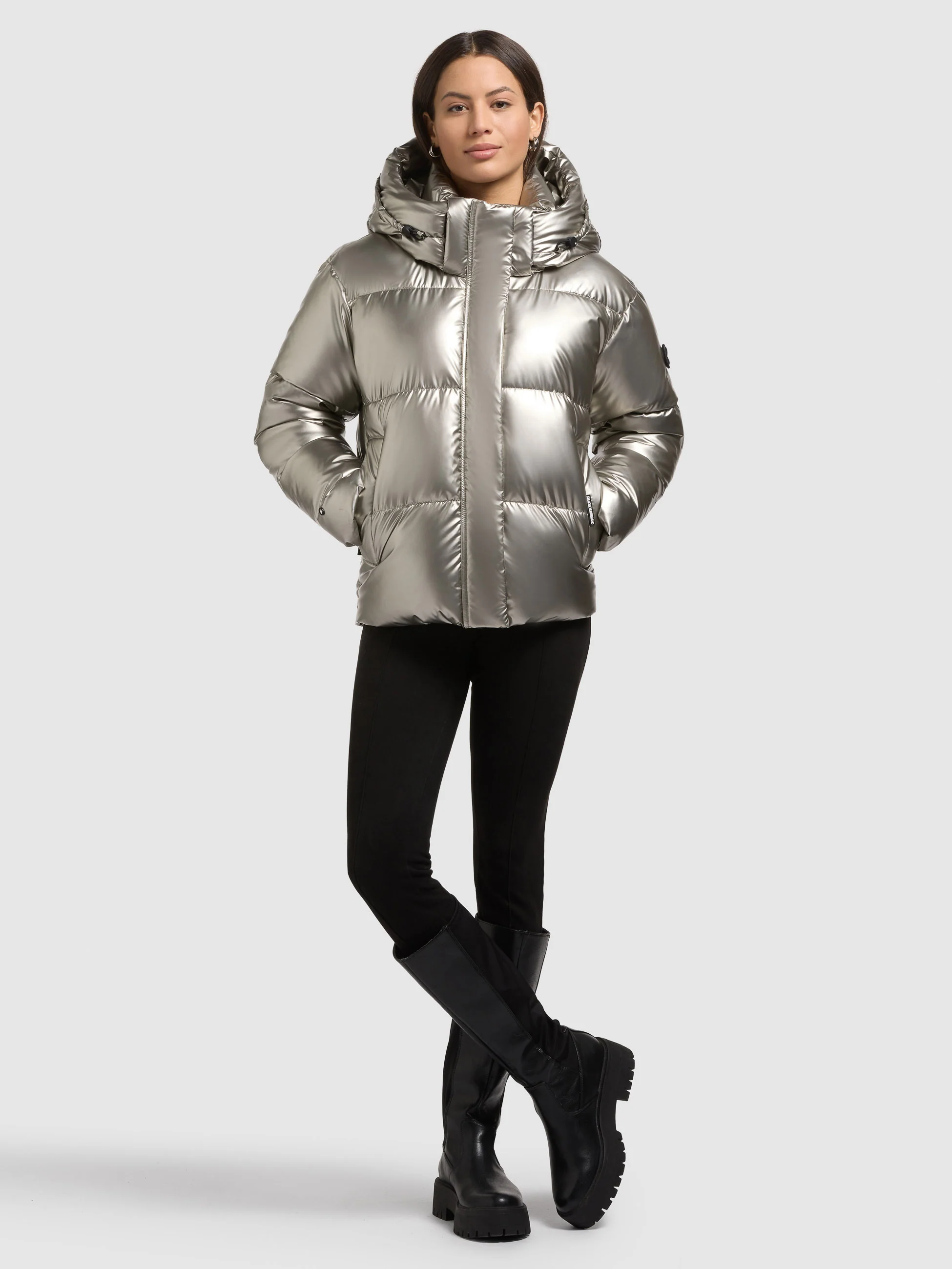 Jacke DEVINA2 SHINY ROYAL SILVER - Image 6