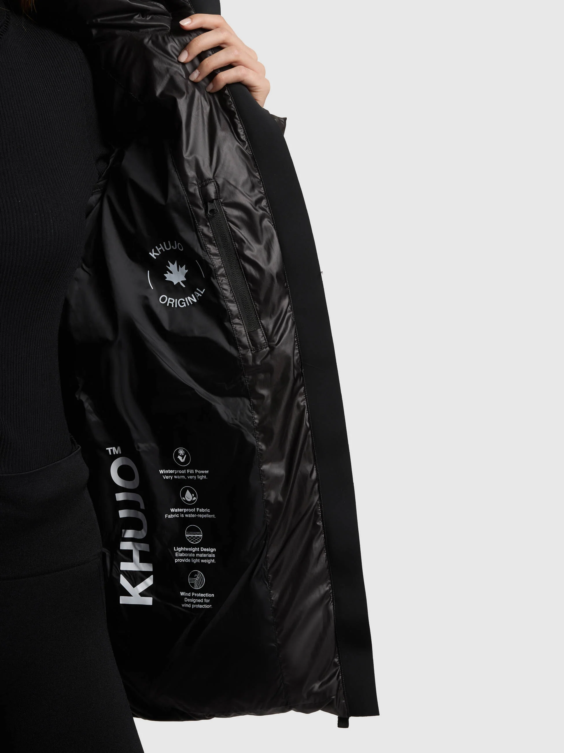 Jacke DROWN SHINY BLACK - Image 8