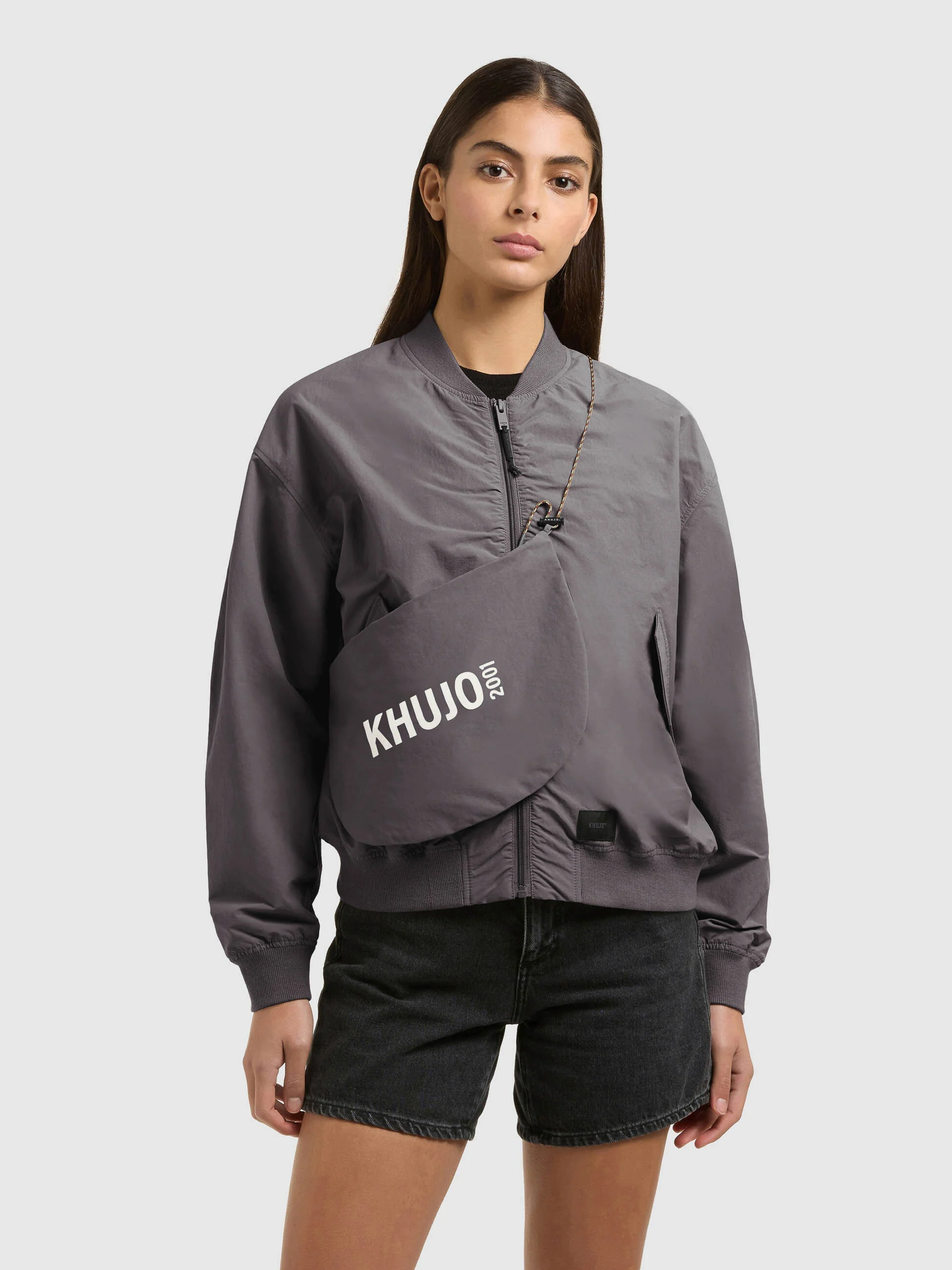 Jacke FACEE WITH BAG SLATE GREY - Image 4