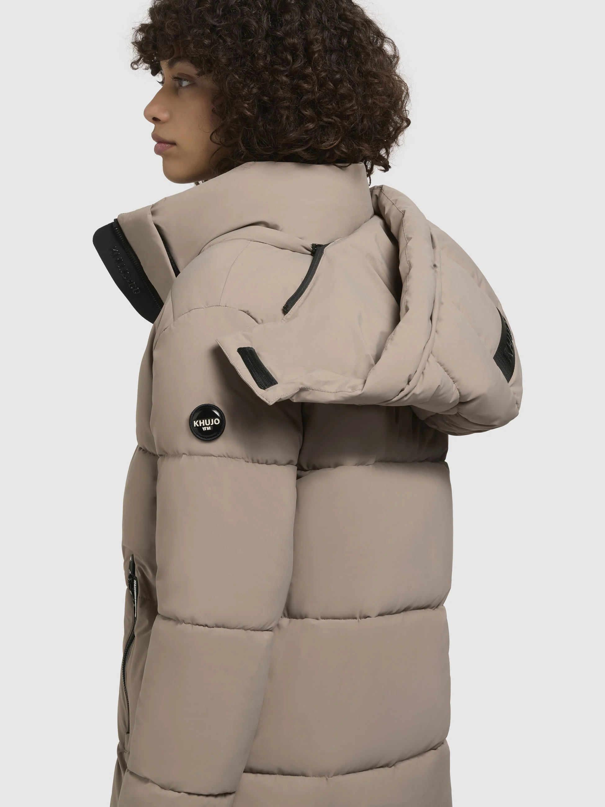 Jacke HAYA MATT Graubeige - Image 8