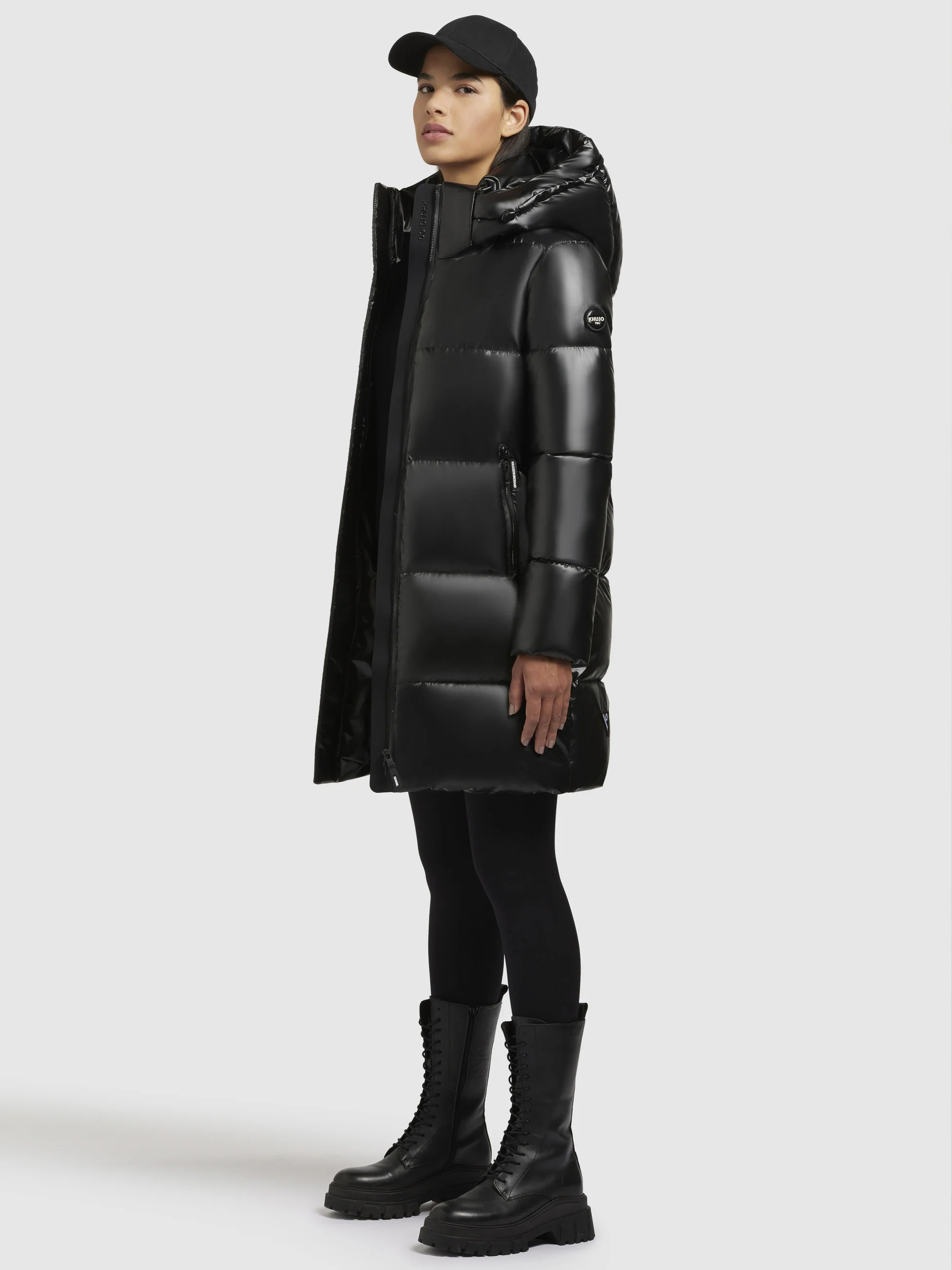 Jacke HAYA SHINY Schwarz - Image 2