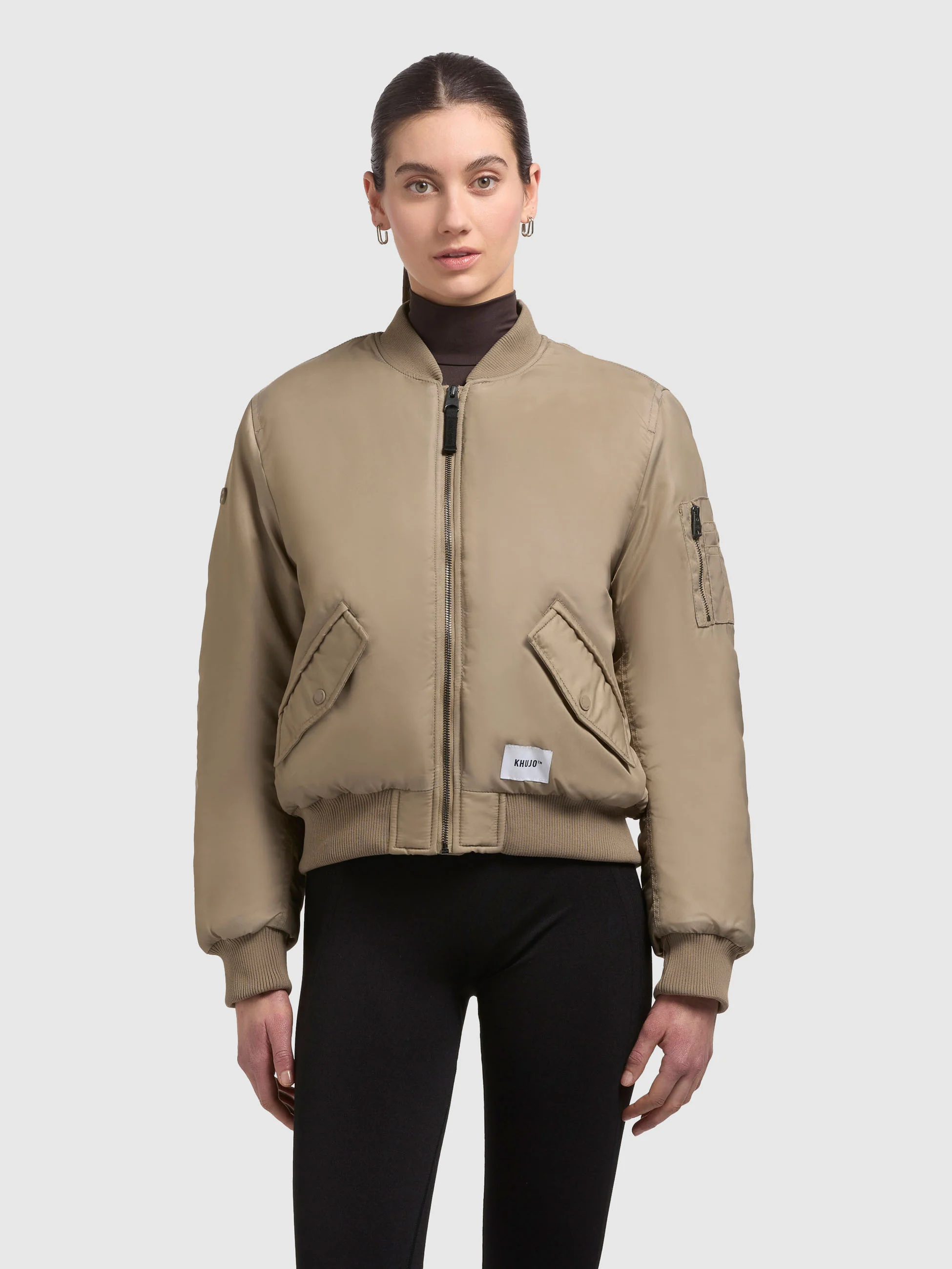 Jacke KASIA BOMBER BEIGE - Image 4