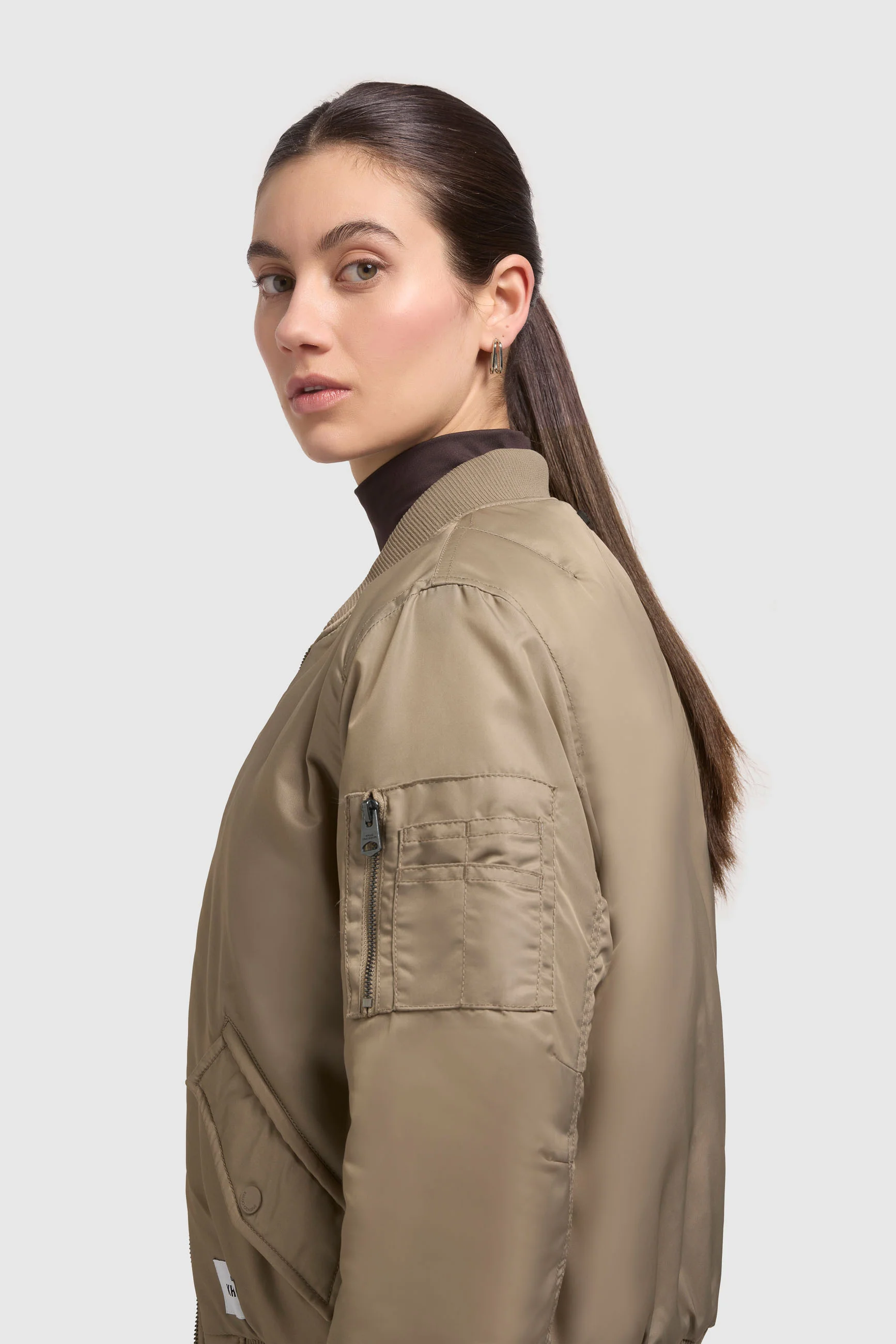 Jacke KASIA BOMBER BEIGE - Image 7