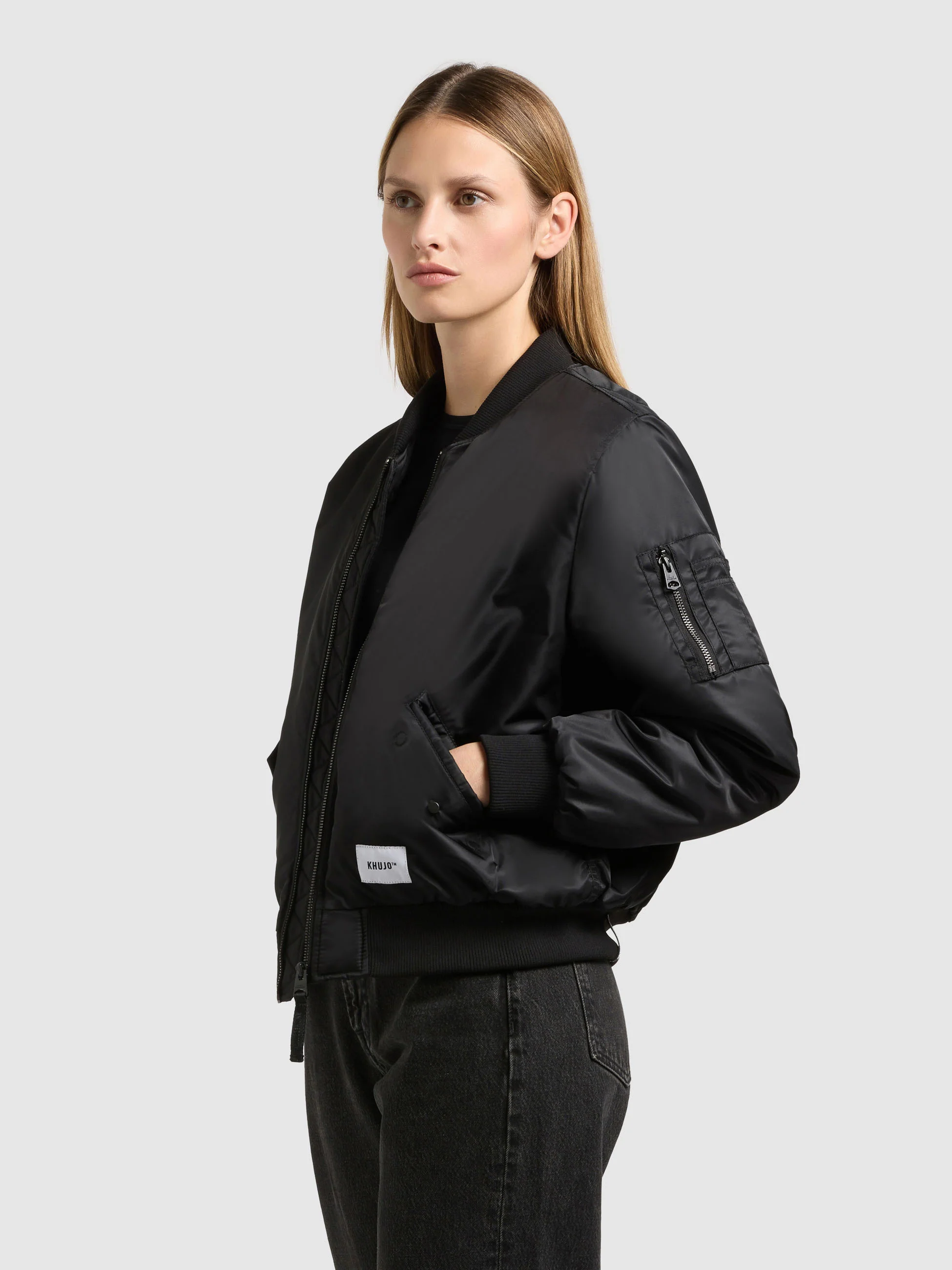 Jacke KASIA BOMBER BLACK - Image 5
