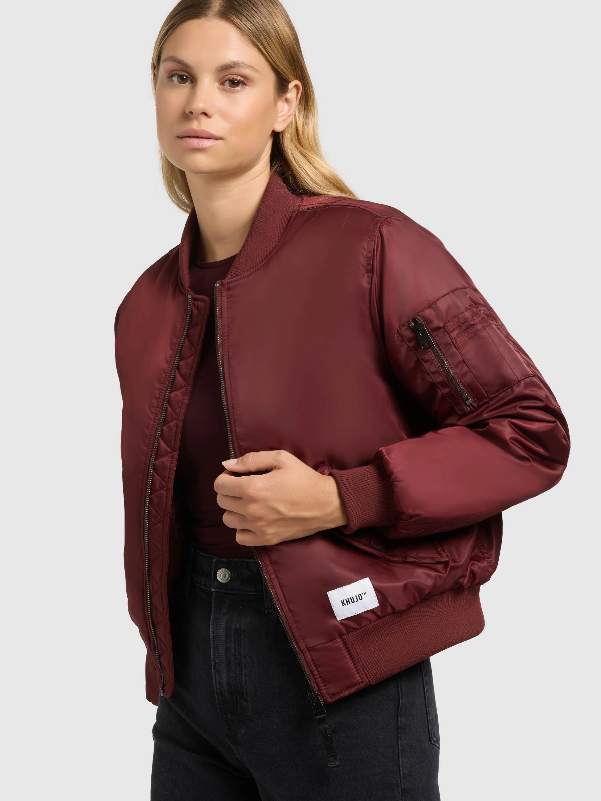 Jacke KASIA BURGUNDY RED - Image 7