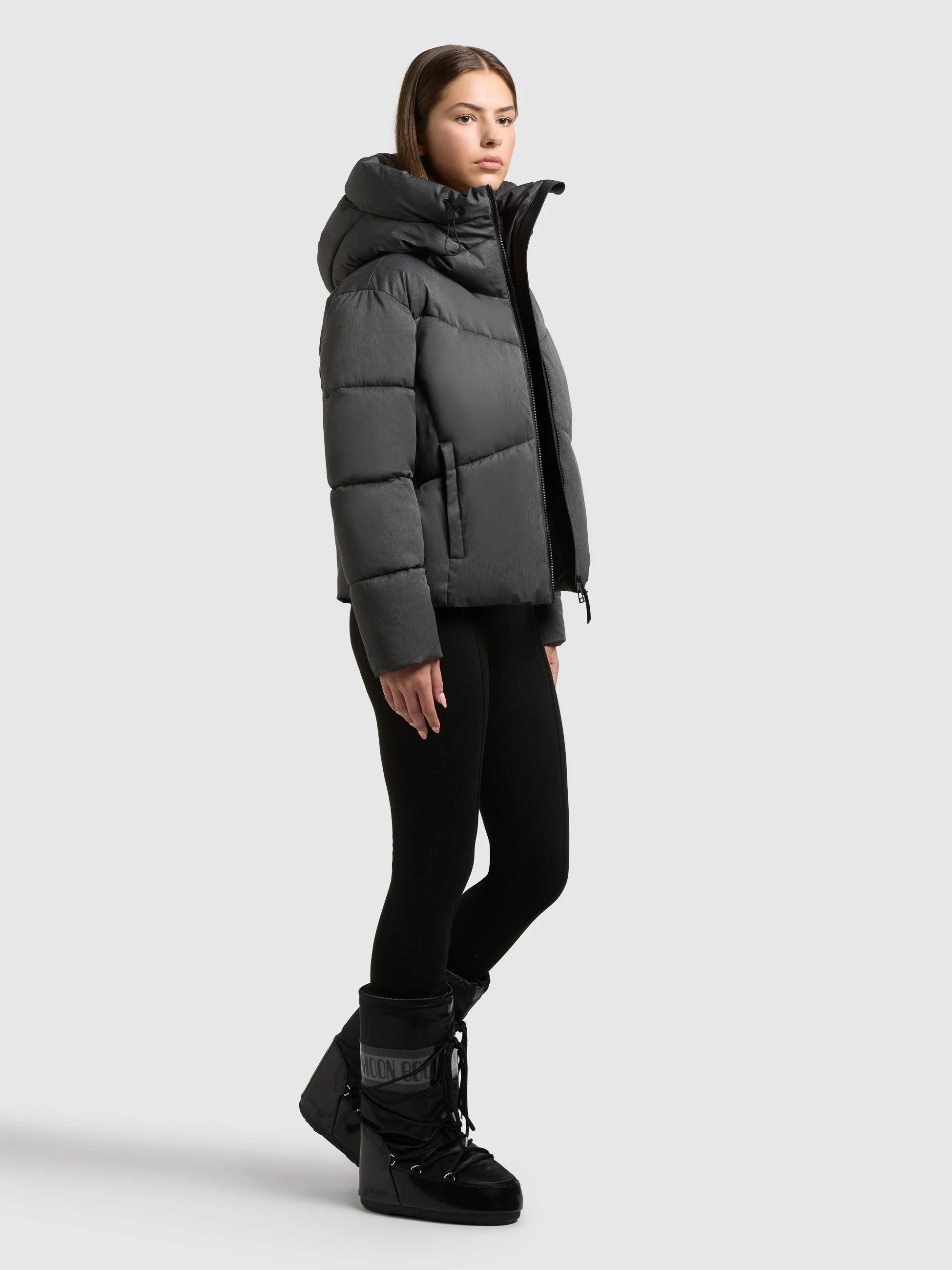 Jacke MILLY DARK MELANGE GREY - Image 6