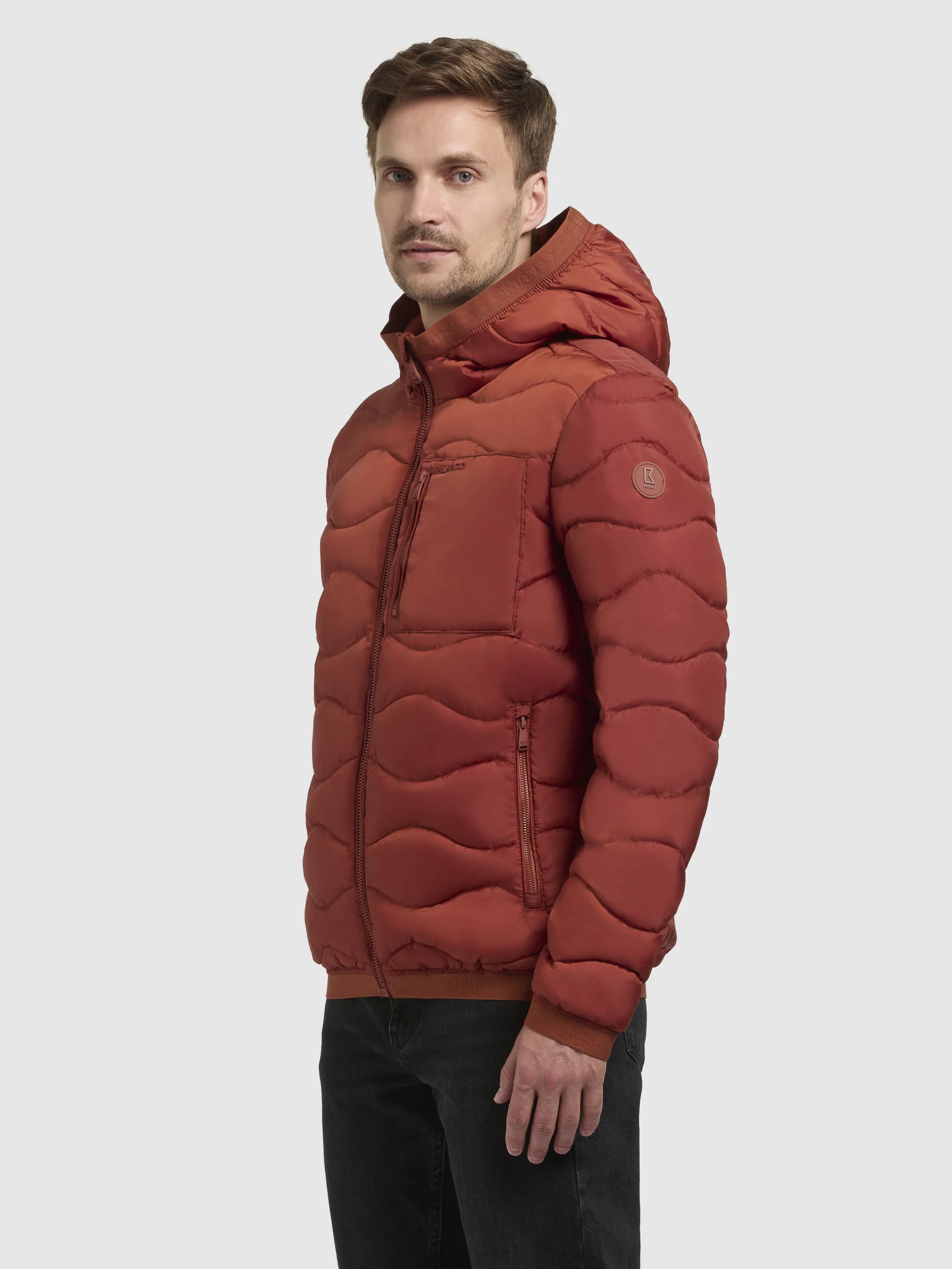 Jacke OMER Rotbraun - Image 5