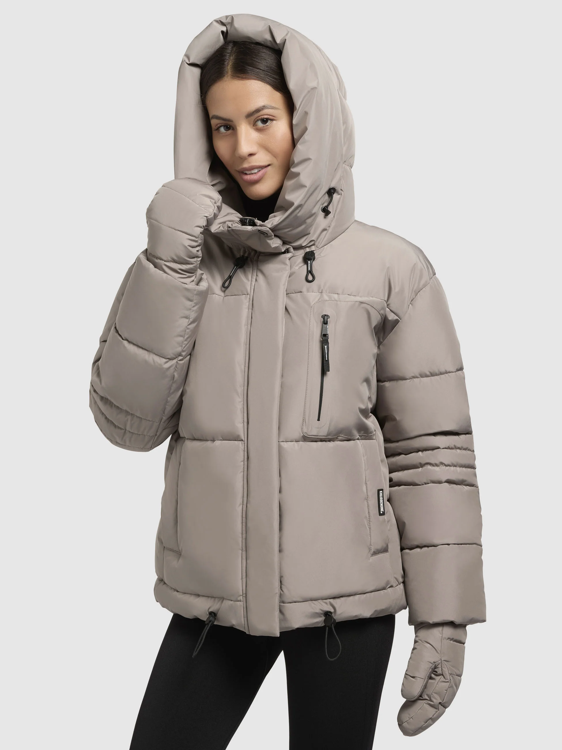 Jacke PEEKE WITH GLOVES Graubeige - Image 7