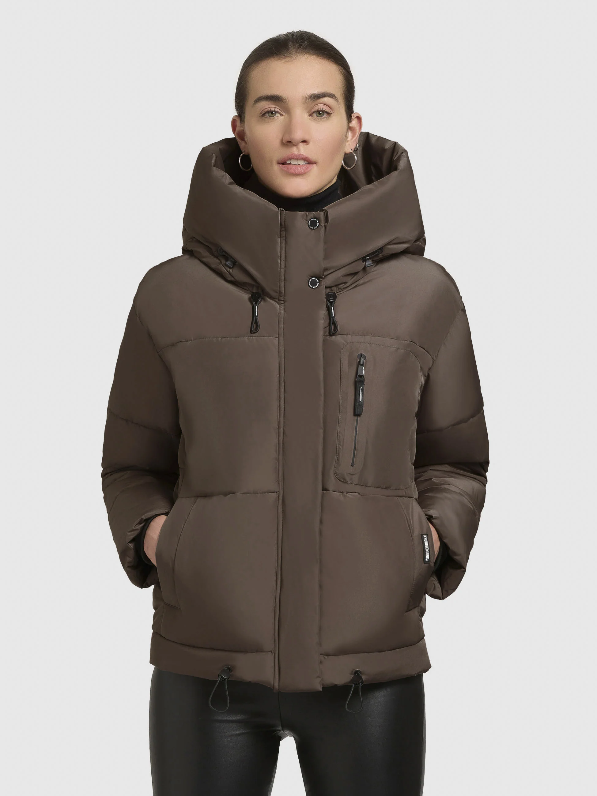 Jacke PEEKE WITH GLOVES Taupe dunkel - Image 4