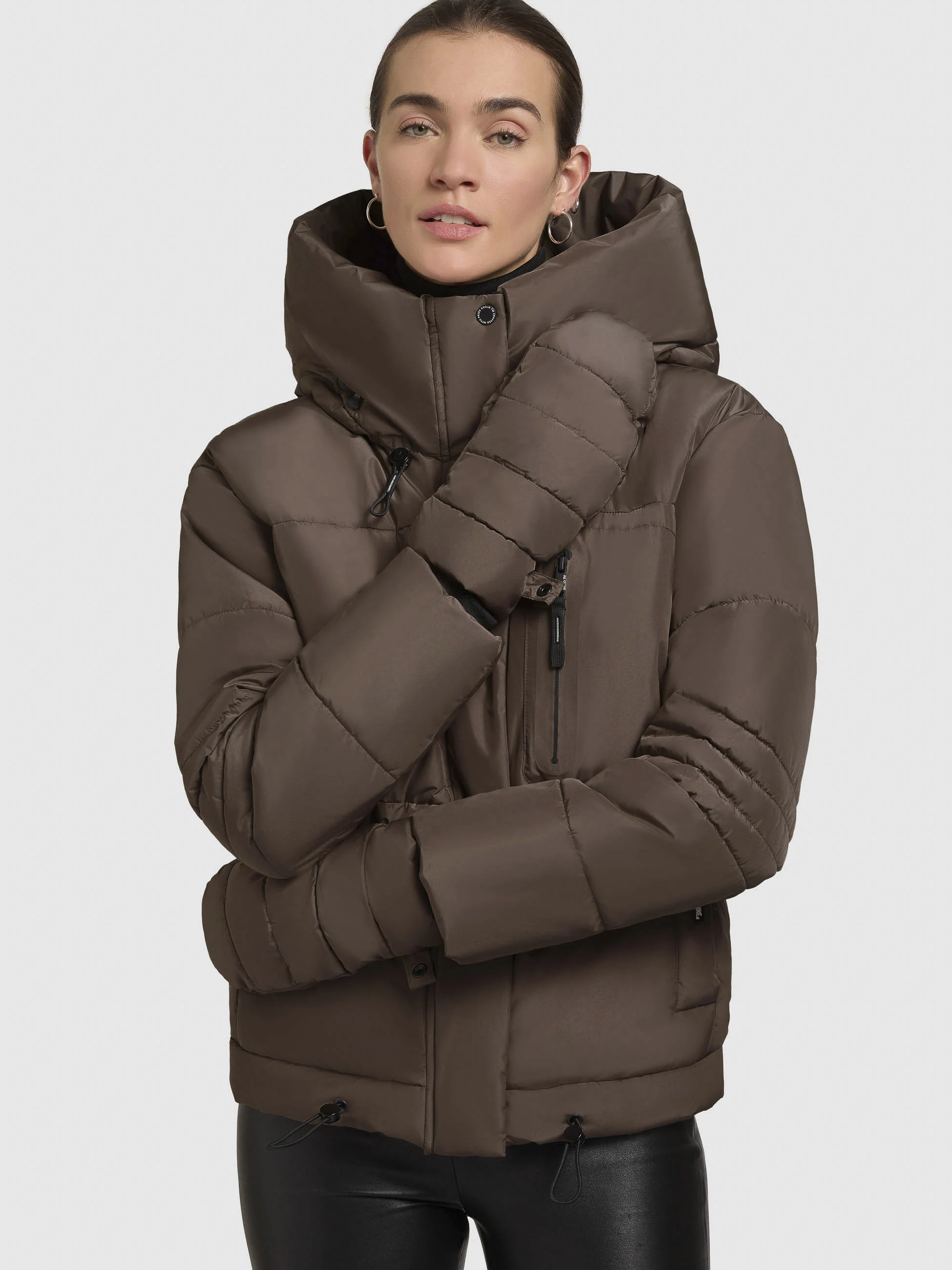 Jacke PEEKE WITH GLOVES Taupe dunkel - Image 7