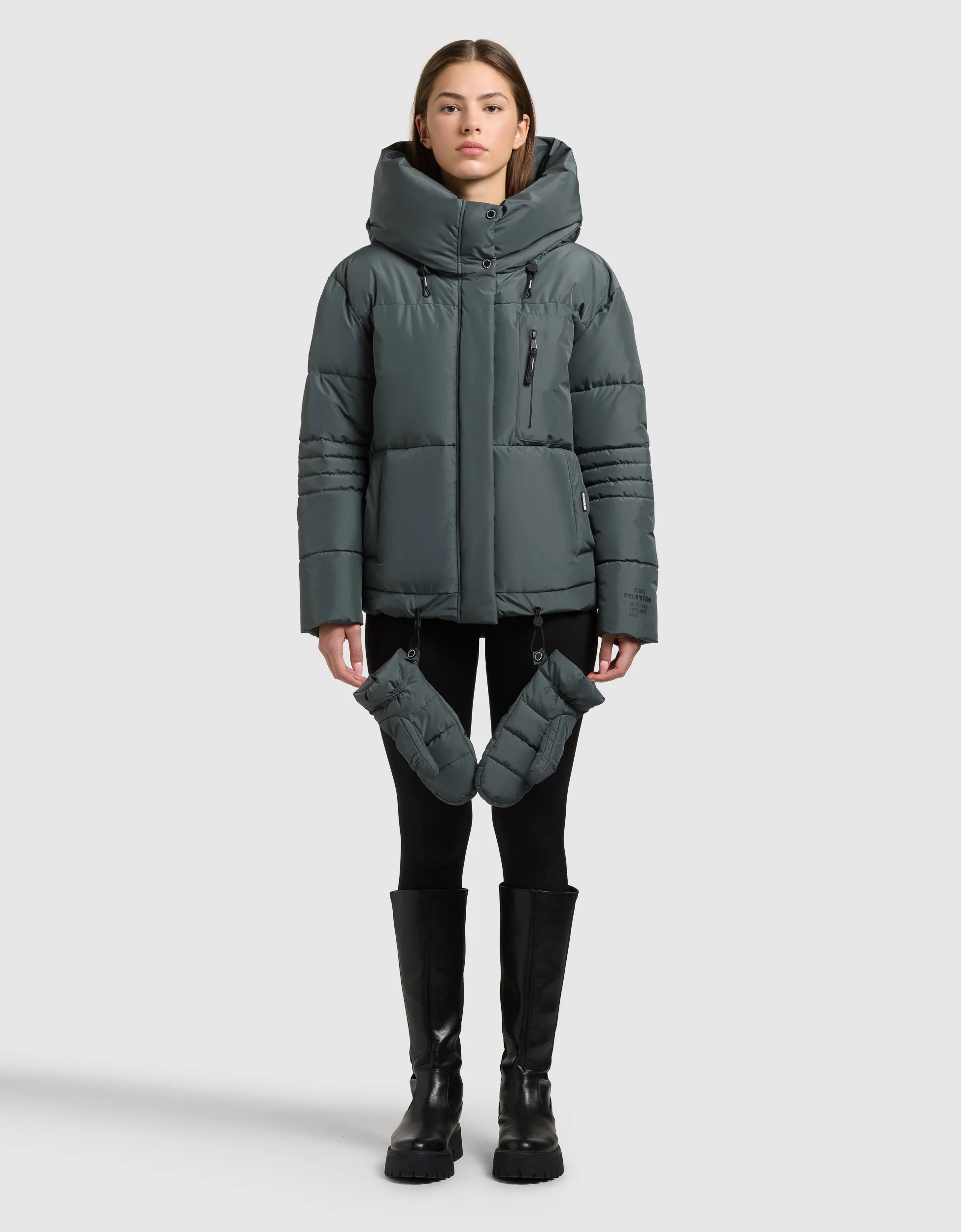 Jacke PEEKE2 WITH GLOVES FOAM GREEN