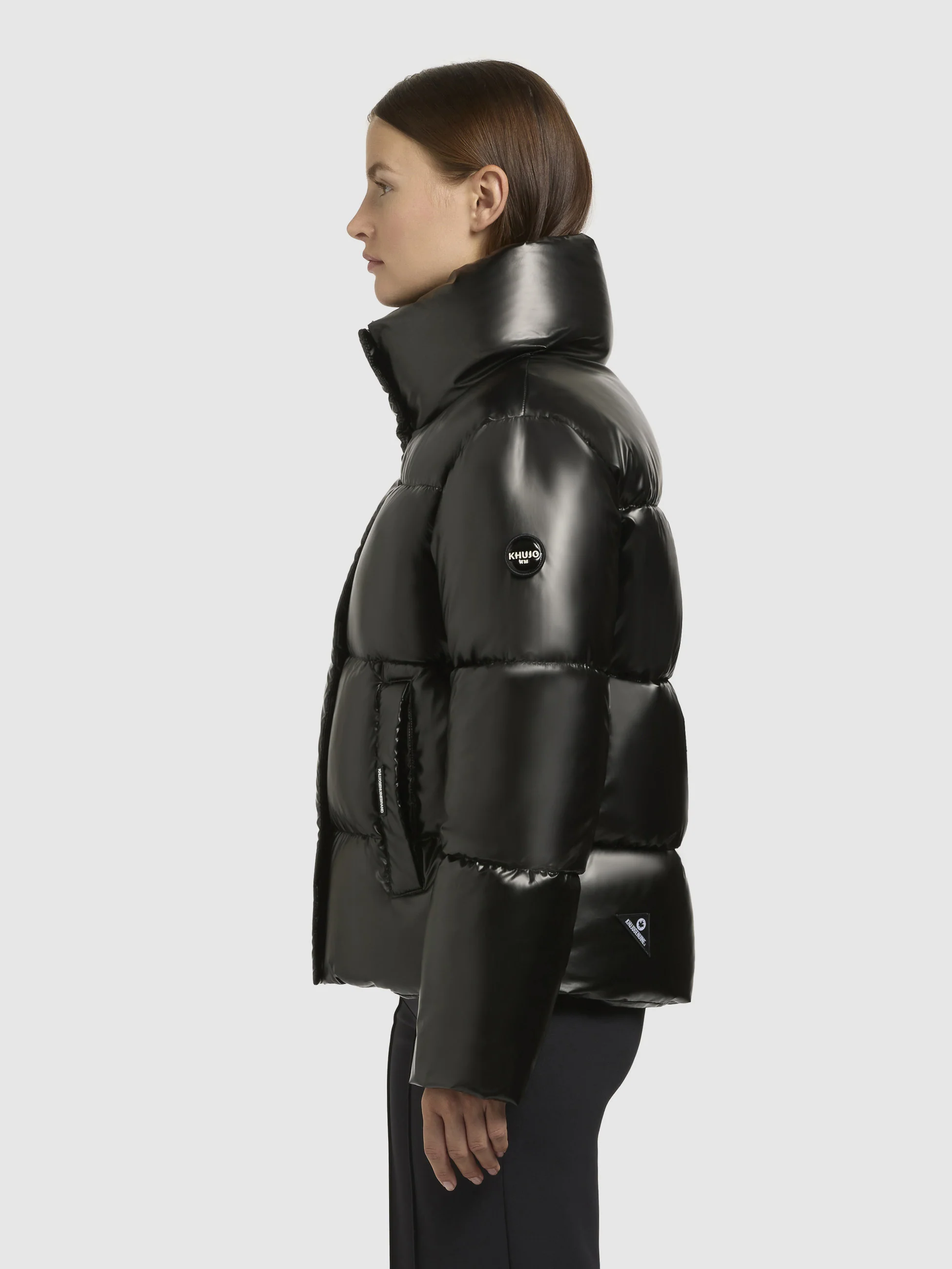 Jacke RINJA SHINY Dunkelgrau - Image 5