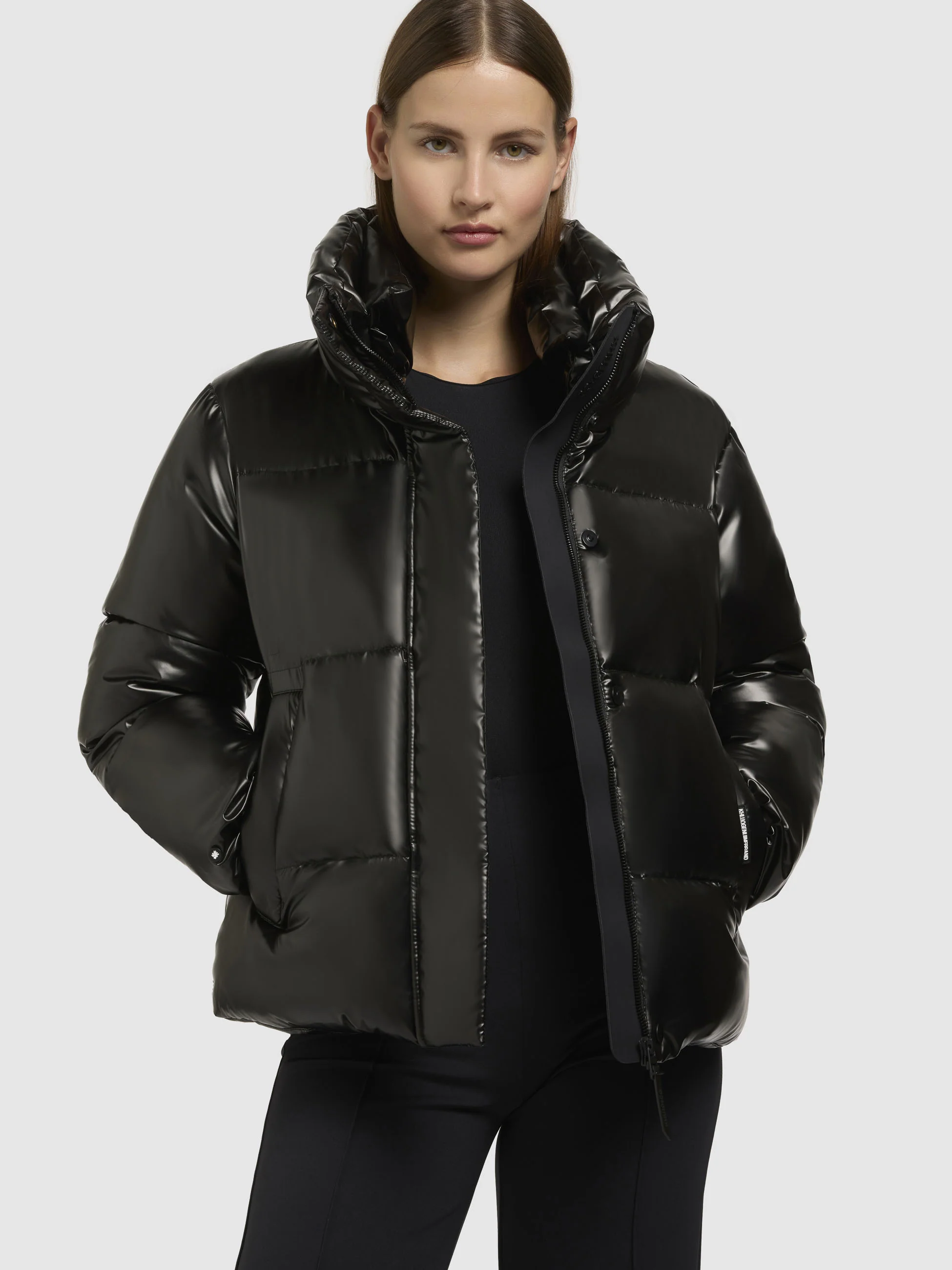 Jacke RINJA SHINY Dunkelgrau - Image 7