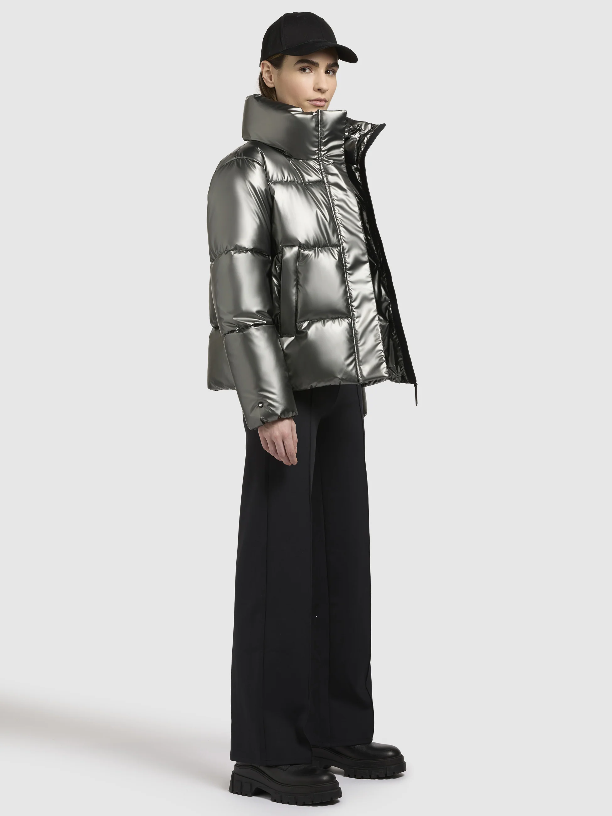 Jacke RINJA SHINY Grau - Image 6