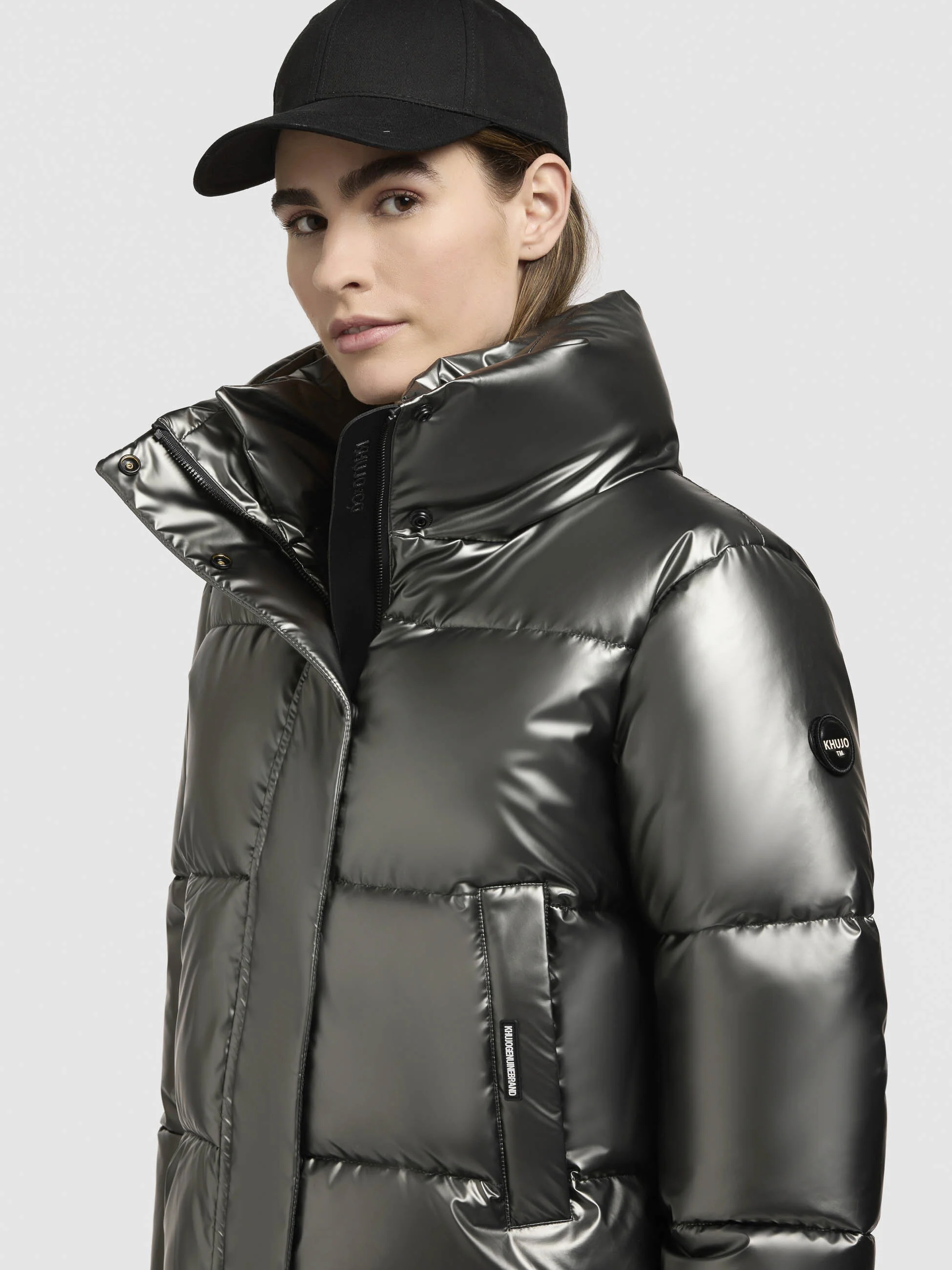 Jacke RINJA SHINY Grau - Image 7