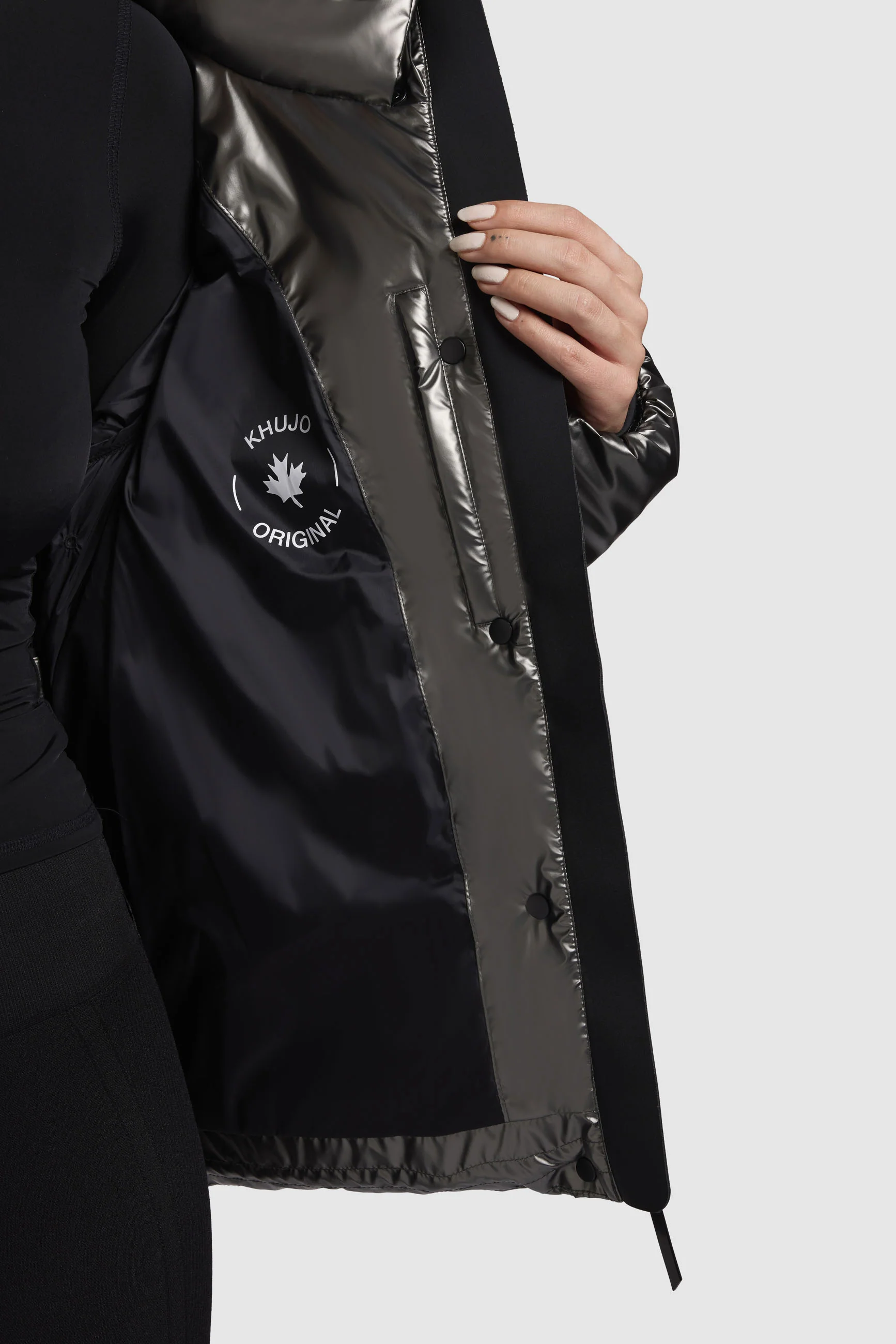 Jacke RINJA SHINY Grau - Image 8