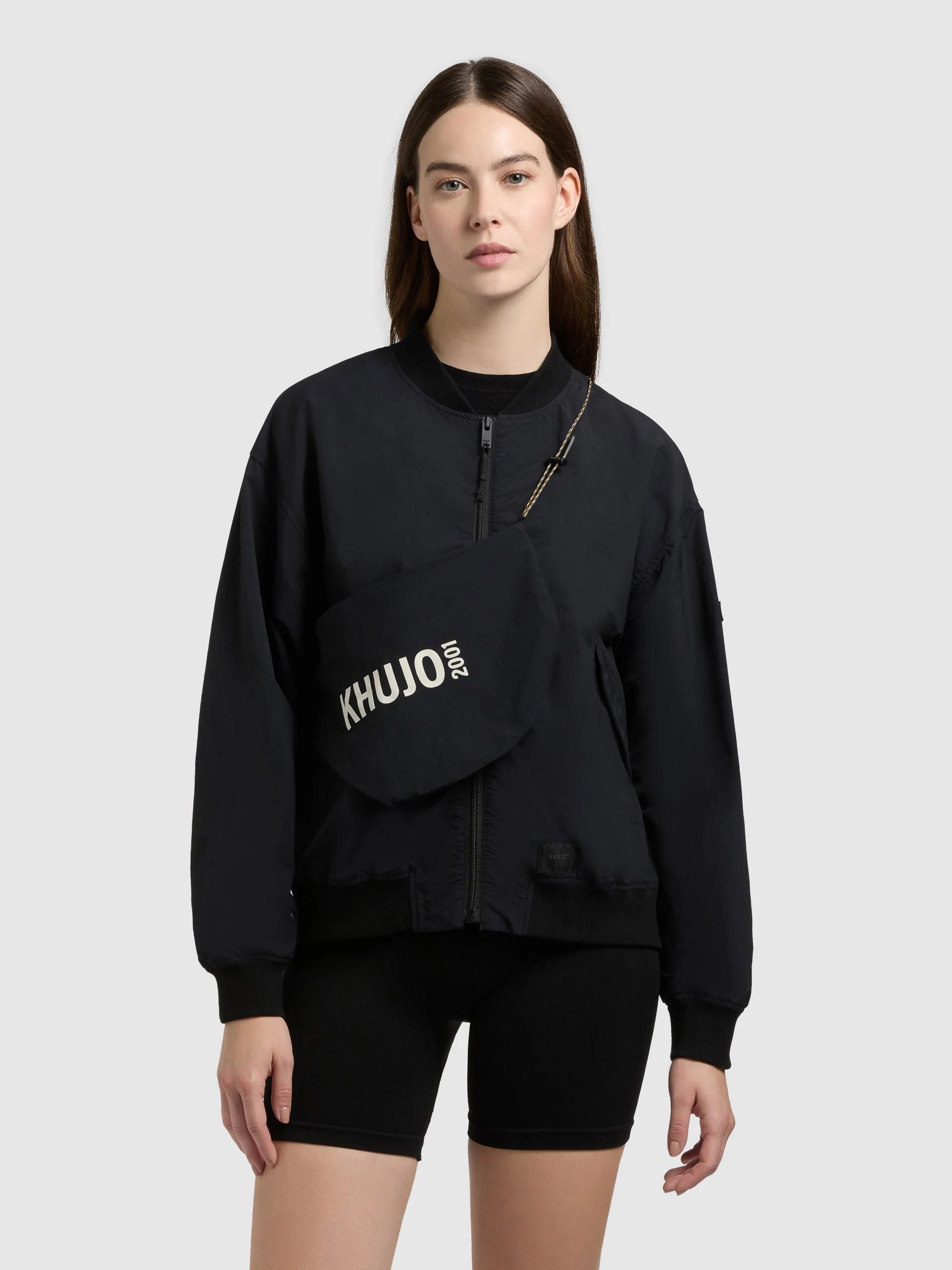 Jacke RYLEE WITH BAG BLACK