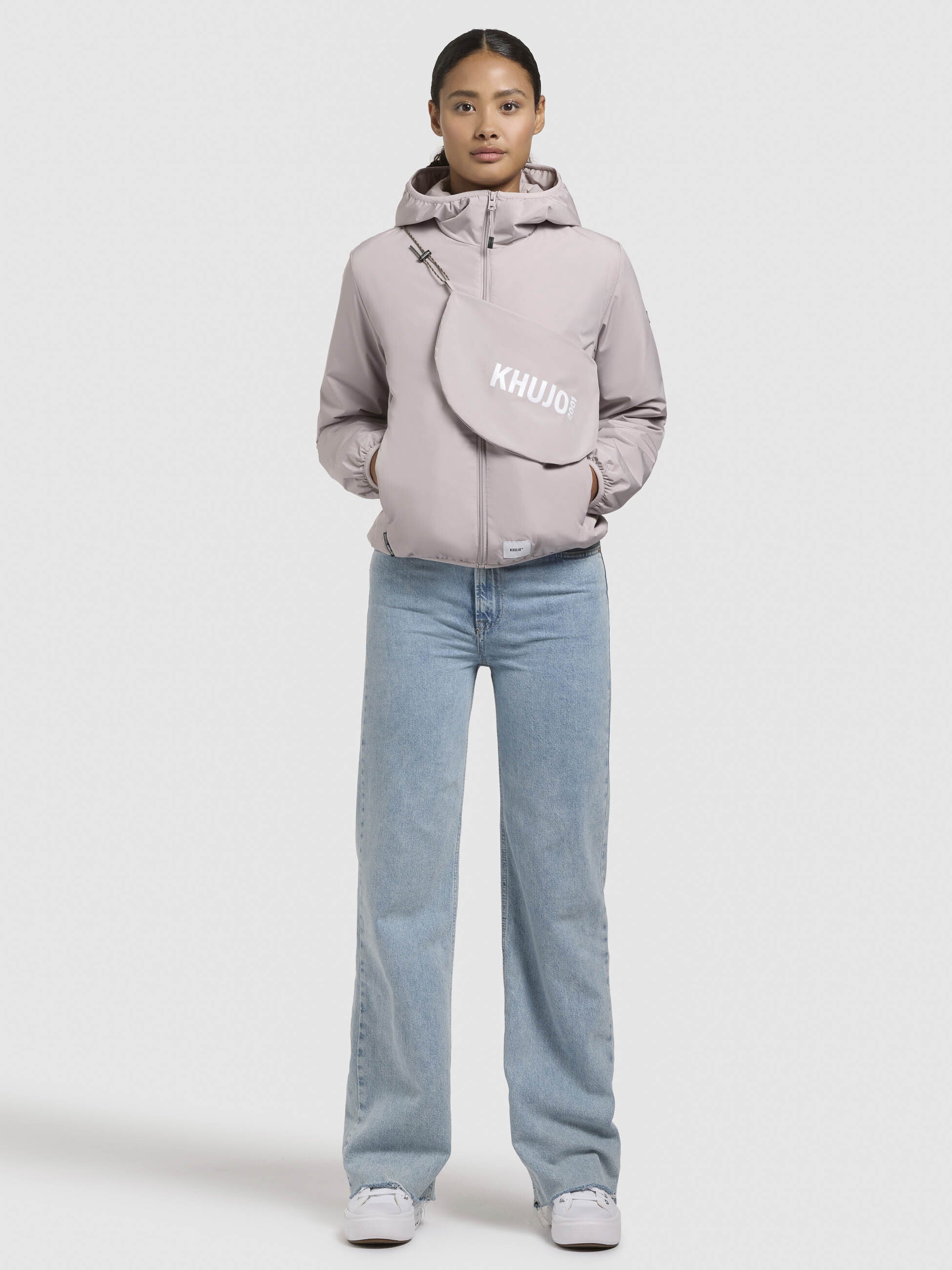 Jacke SHELLY WITH BAG Blasslila