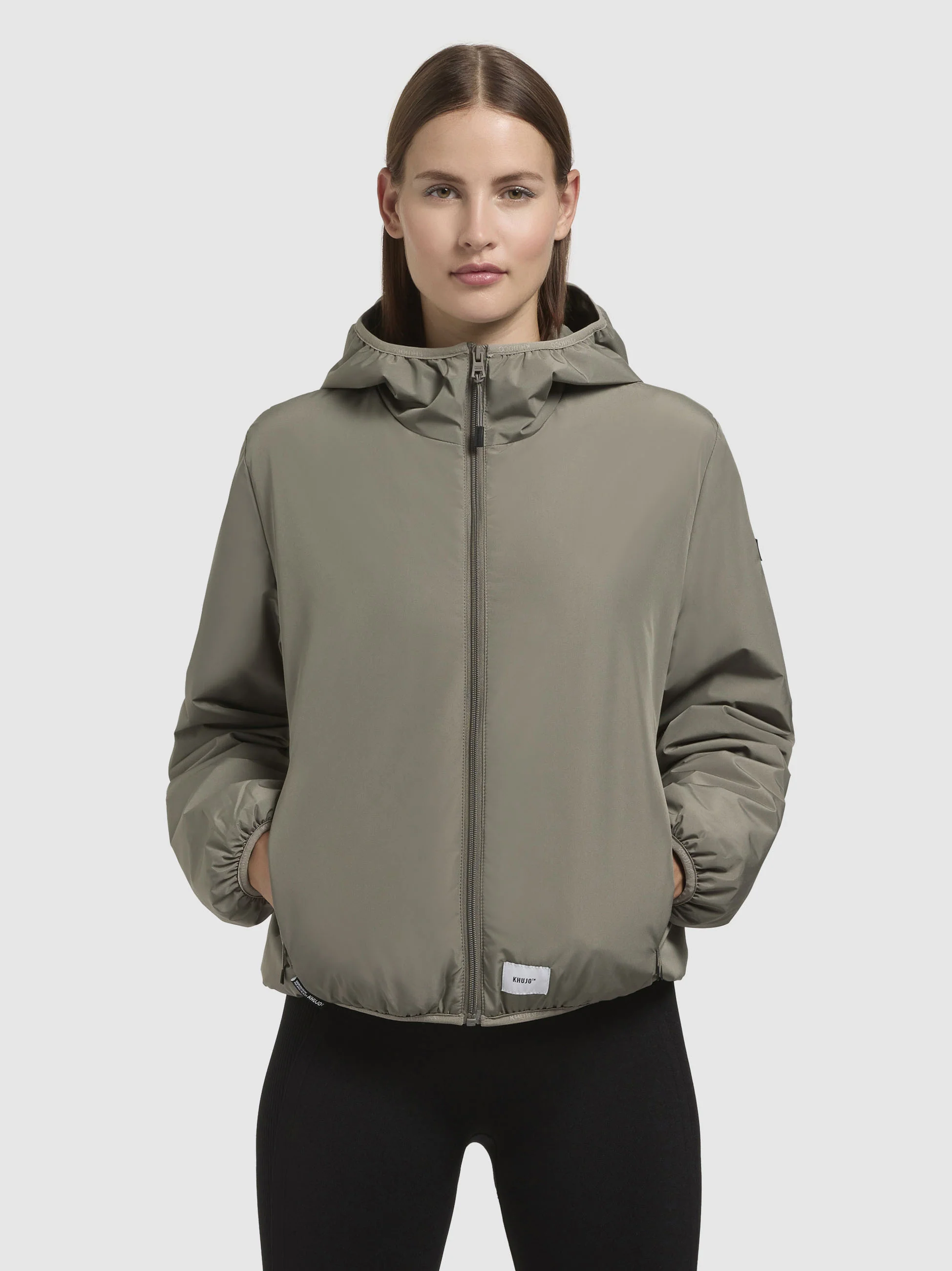 Jacke SHELLY WITH BAG Graugrün - Image 4