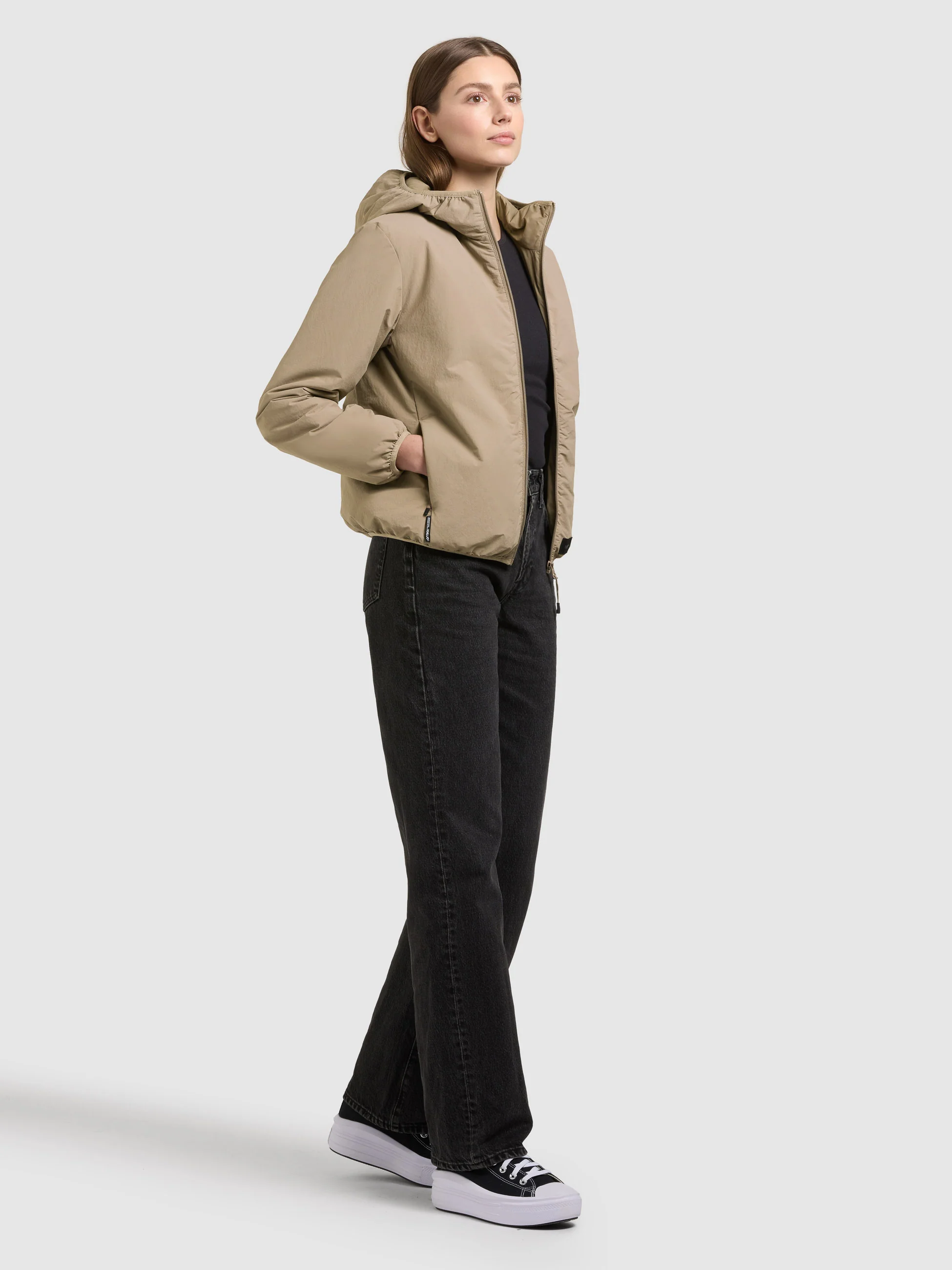 Jacke SHELLY2 WITH BAG BEIGE - Image 2