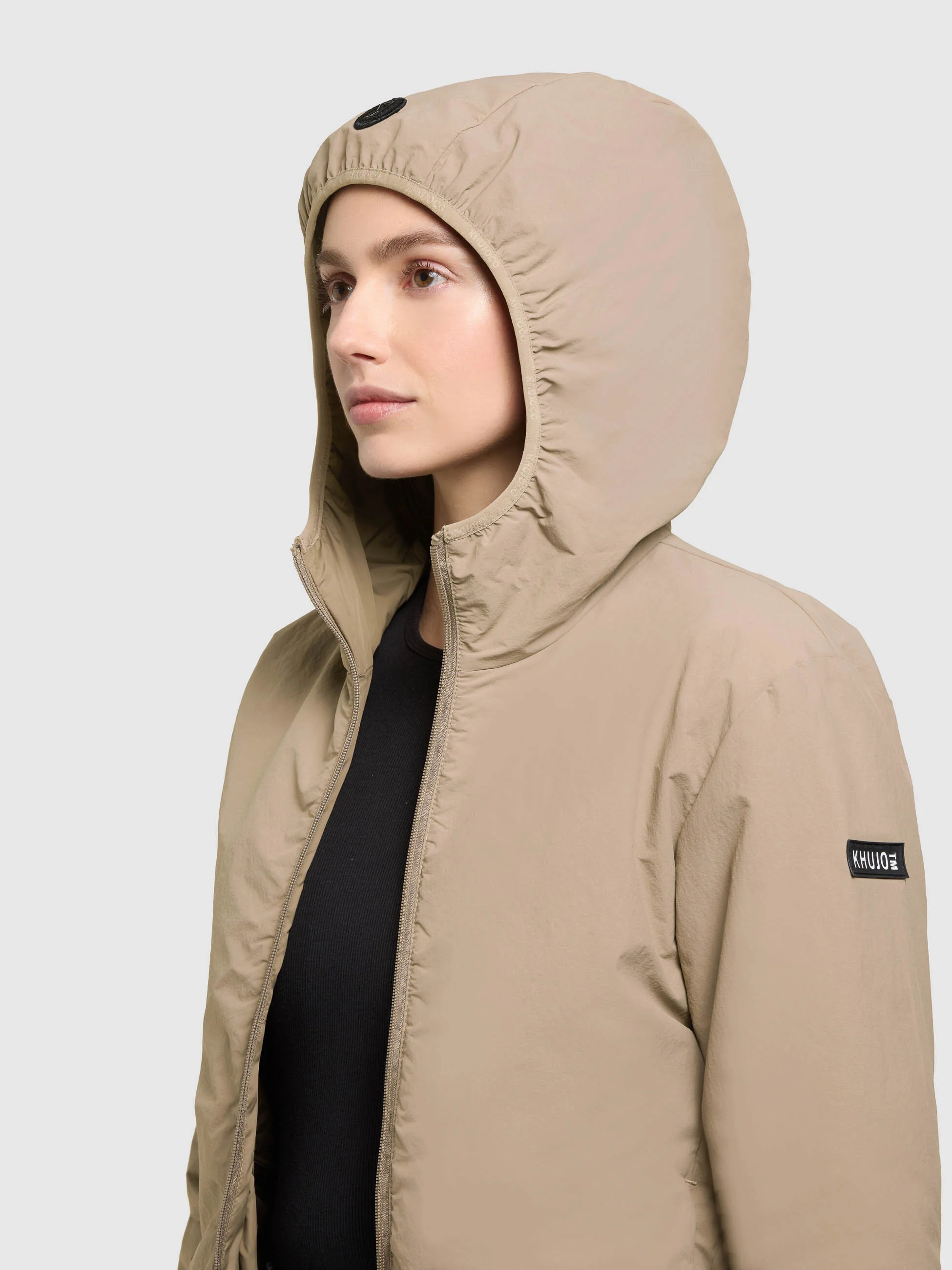 Jacke SHELLY2 WITH BAG BEIGE - Image 7