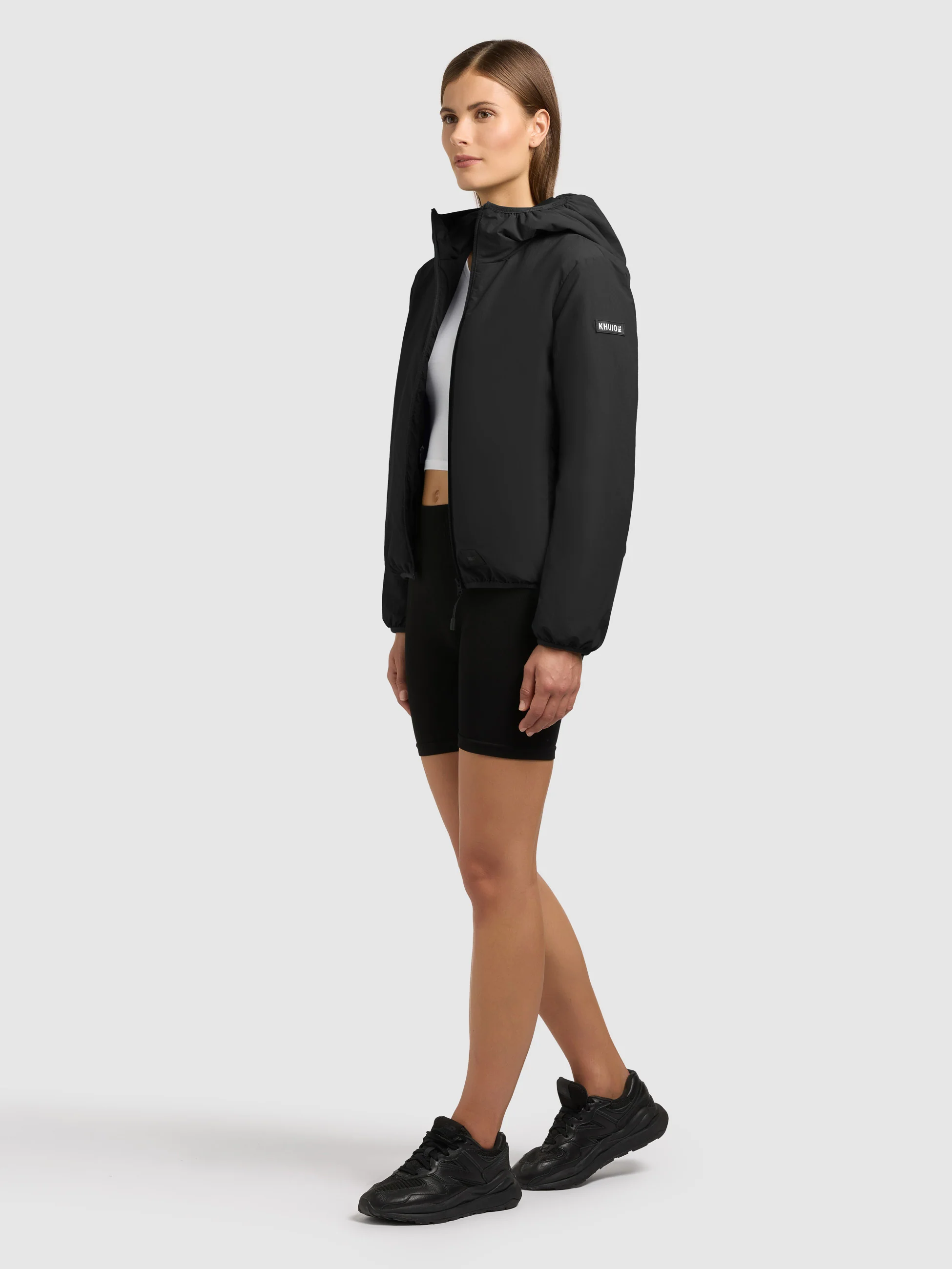 Jacke SHELLY2 WITH BAG BLACK - Image 2