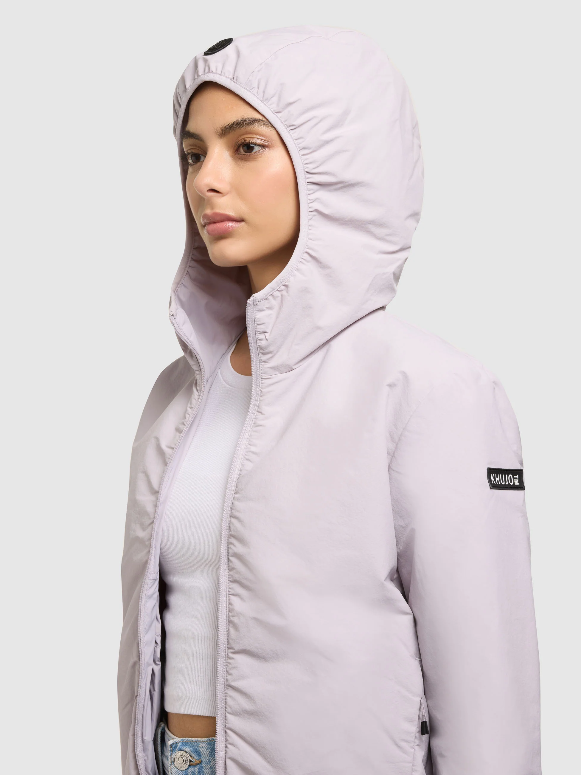 Jacke SHELLY2 WITH BAG RAINDROPS LILAC - Image 8